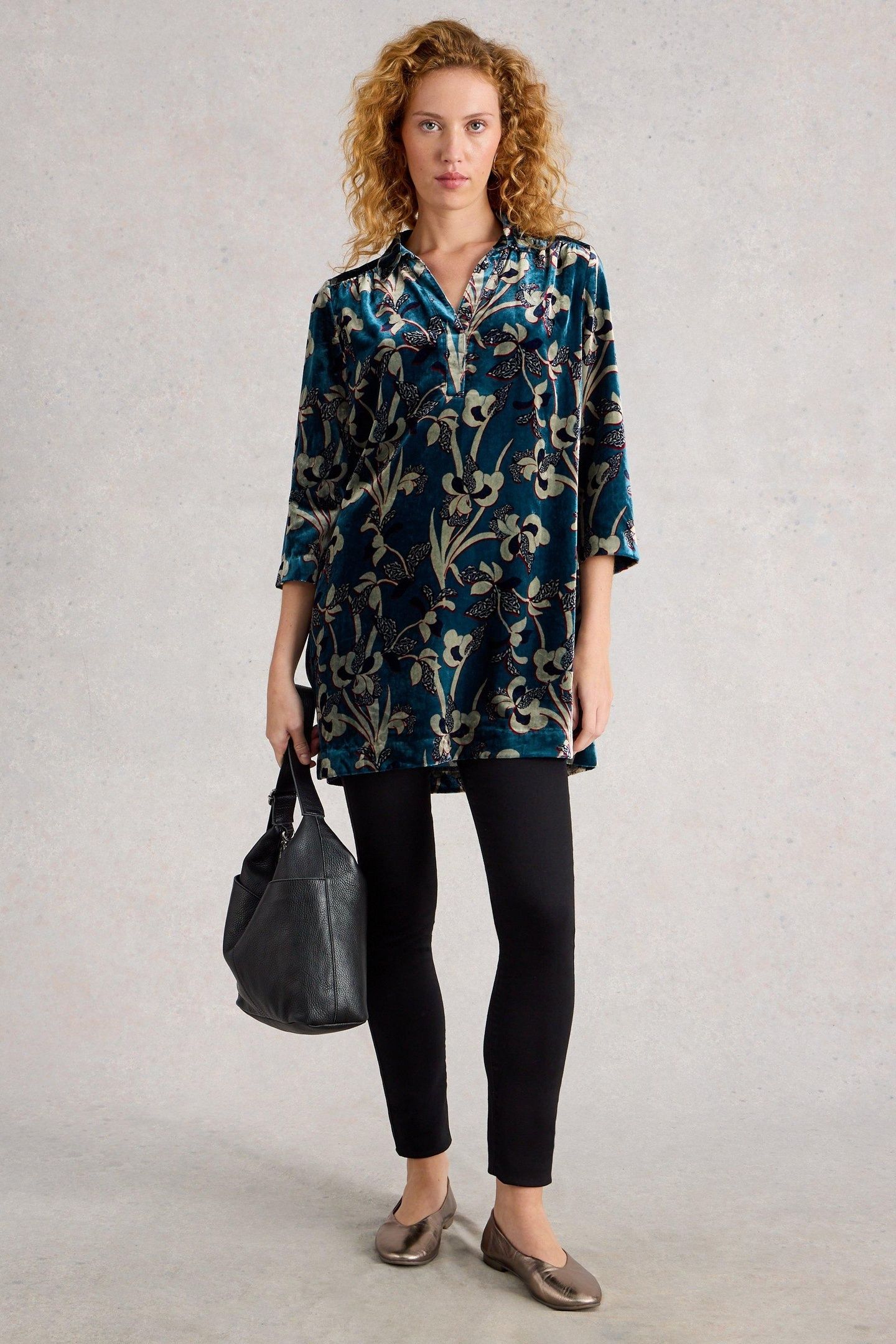 BLAKE VELVET TUNIC BLUE MULTI 2