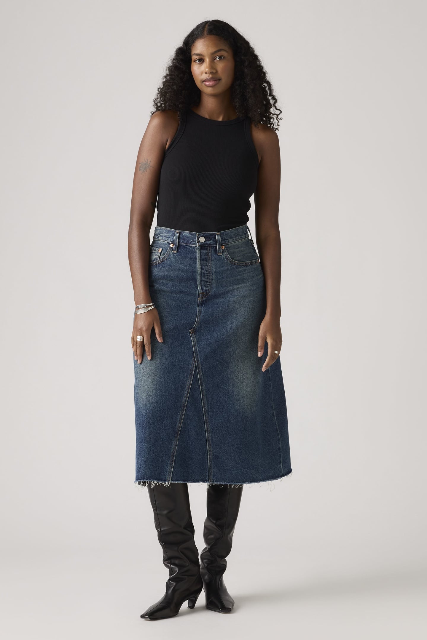 HR A LINE DECON SKIRT HINGED HEART 2