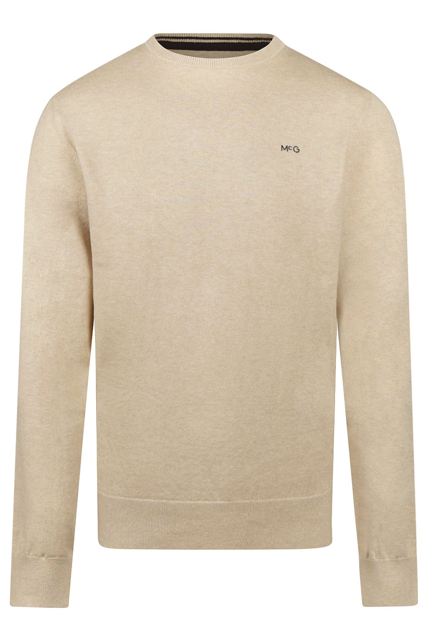 C-NECK SWEATER SAND 1