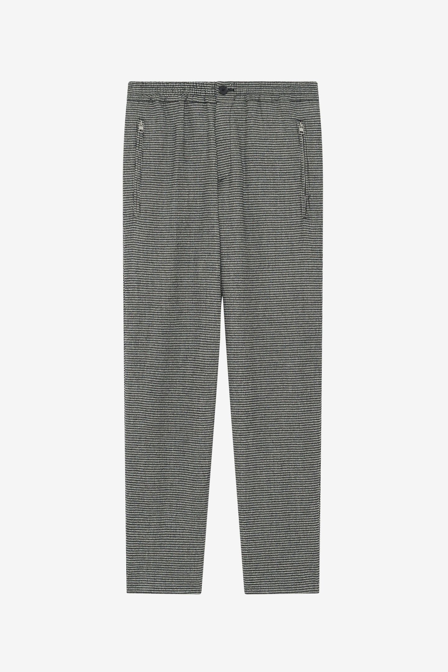 ROBBY TROUSER BLACK/ECRU 6