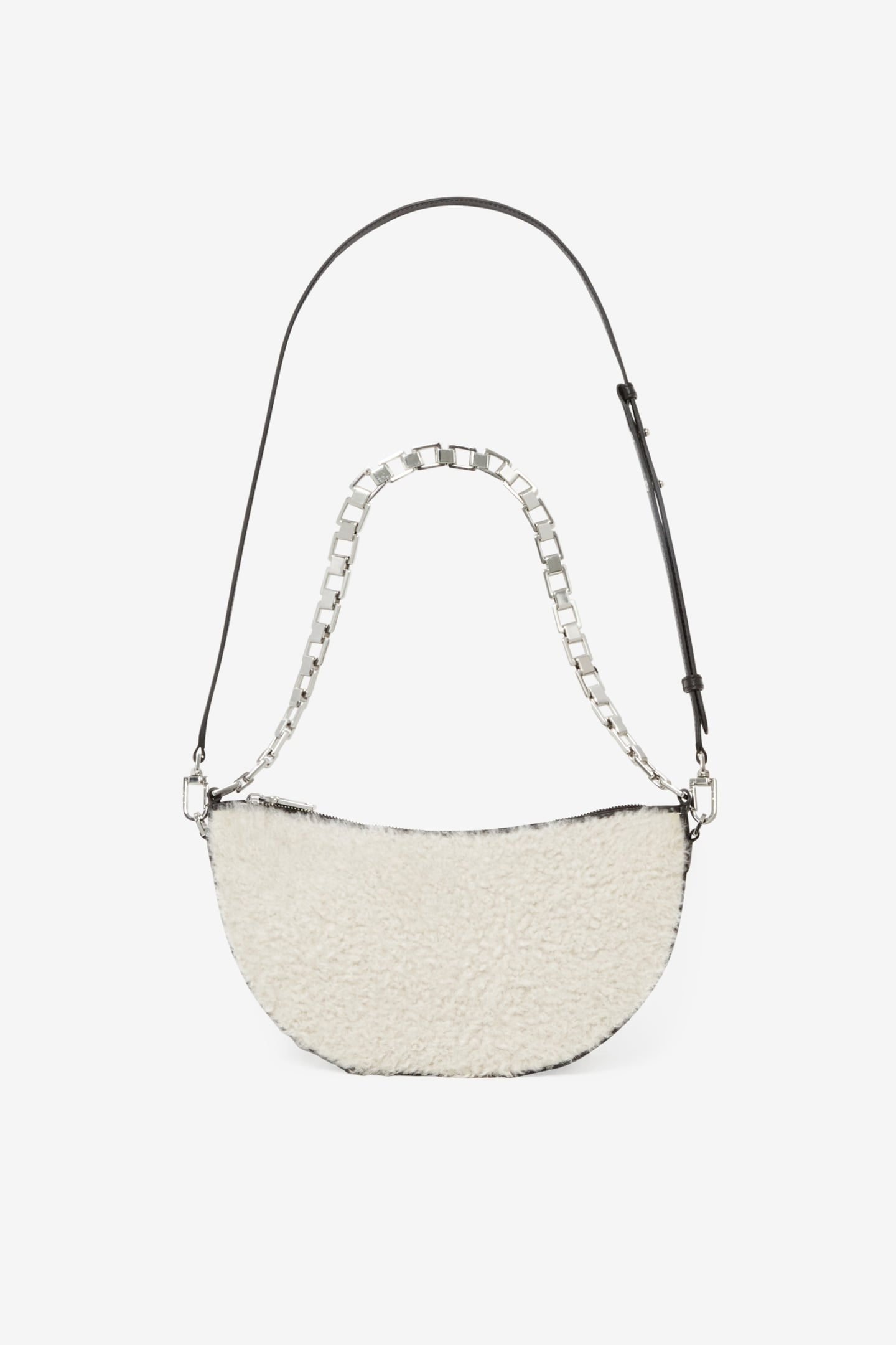 ARC XL FUR CROSS BODY BEIGE/BLACK 2
