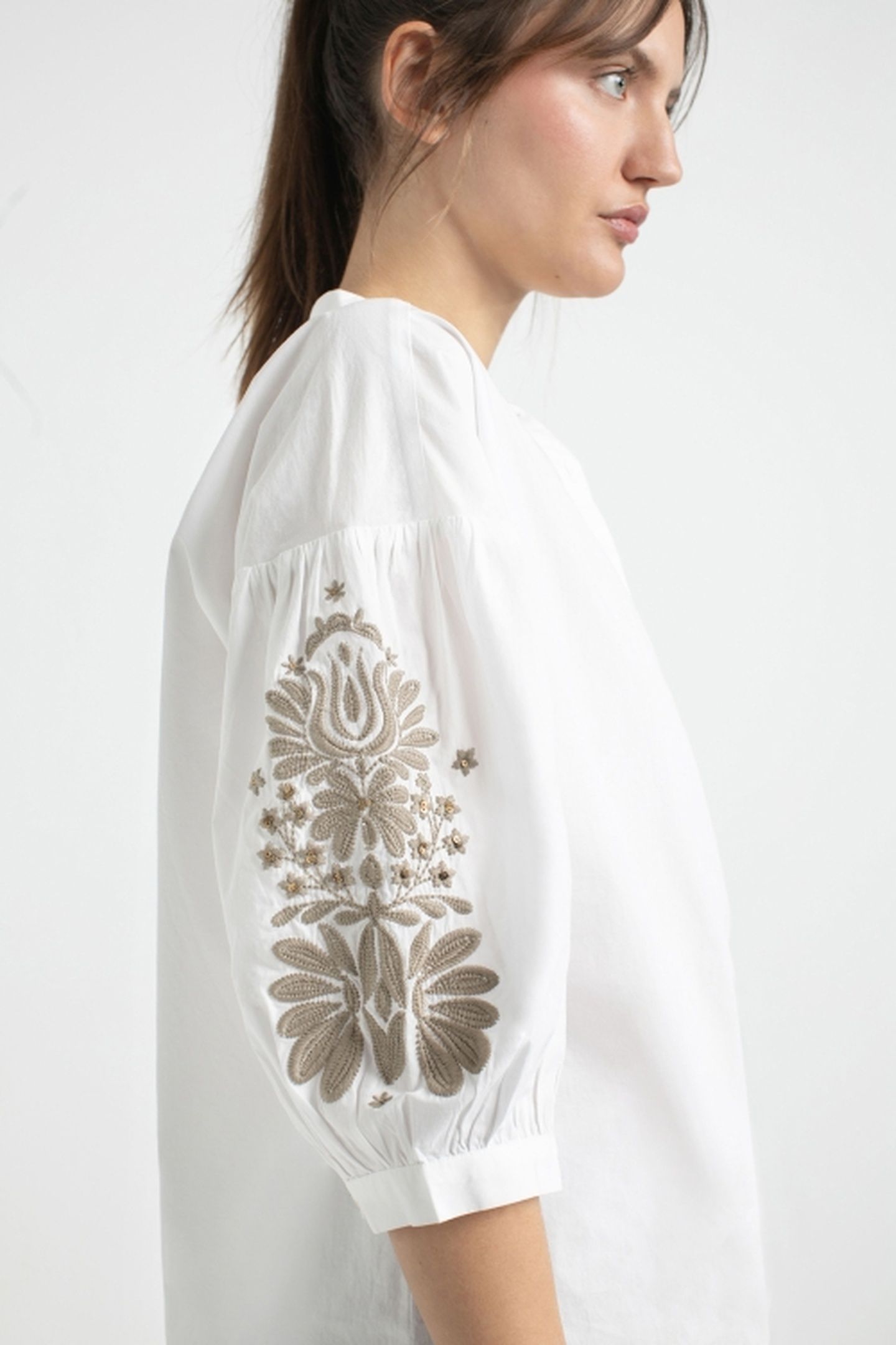 JOHNNY BLOUSE LIGHT OLIVE PRINT 4
