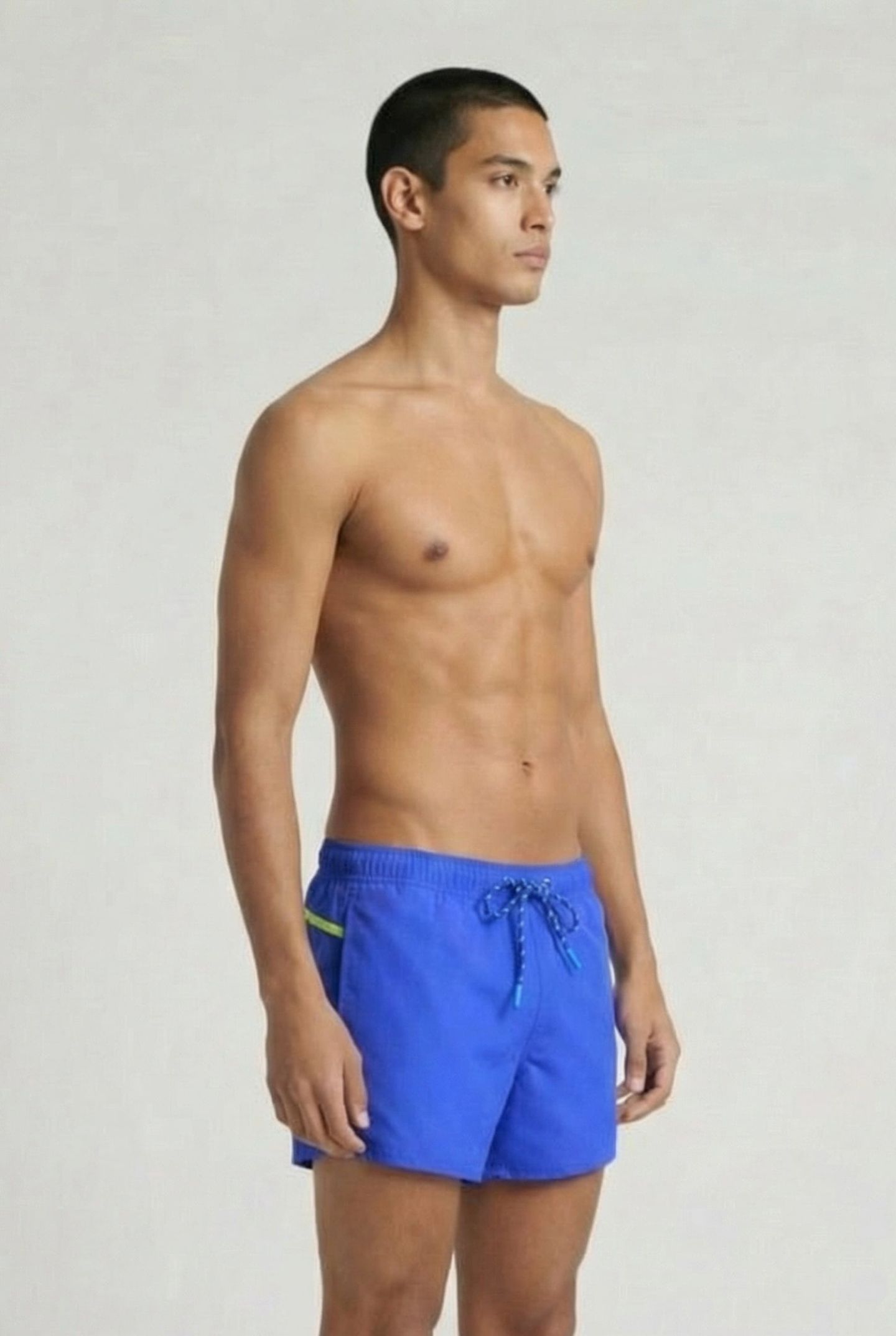 MEN'S ARENA PRO_FILE BEACH X-SHORT NEON BLUE-SOFT GREEN 3