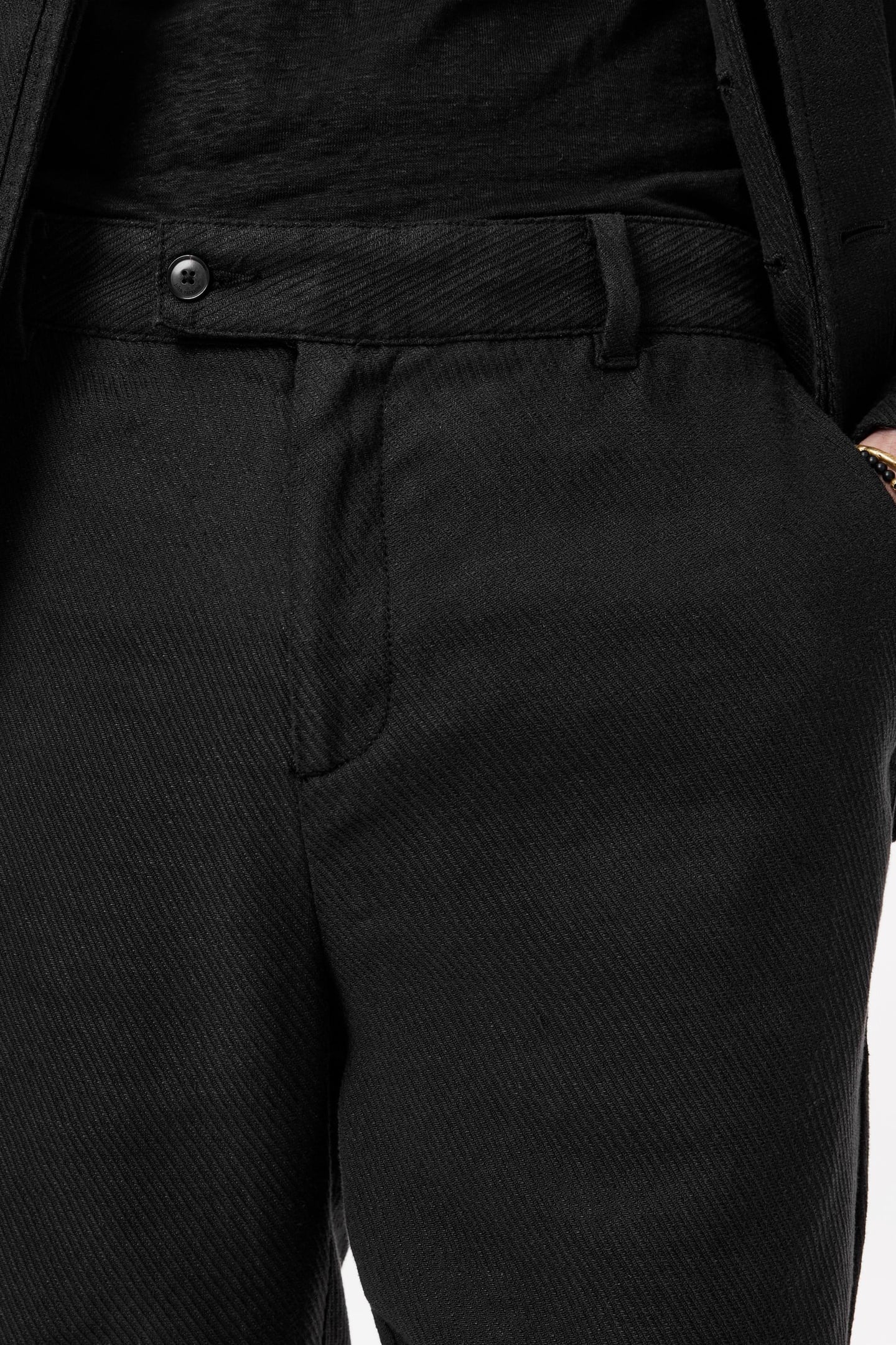 DUNCAN PANTS - EXTENDED WAIST BAND PANTS BLACK 3