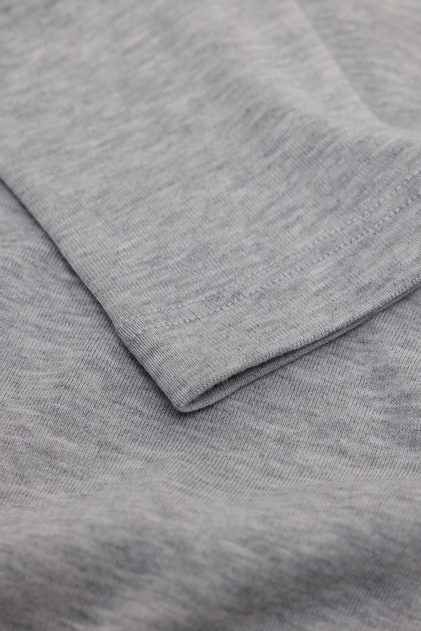 ROLLNECK LONG SLEEVE T-SHIRTS LIGHT GREY MELANGE 5