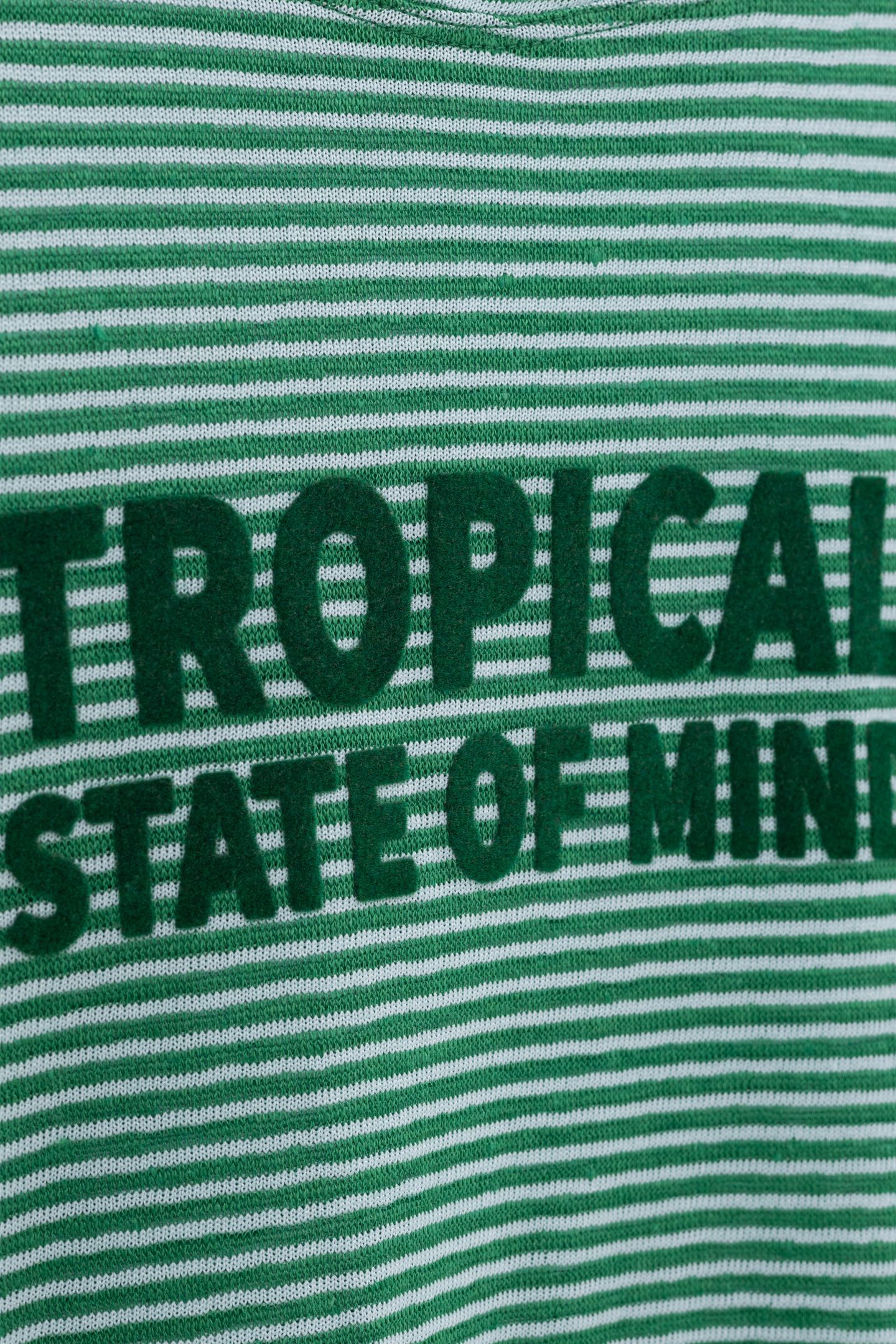 TEE-SHIRT SAILOR GREEN MESSAGE VELOUR 5