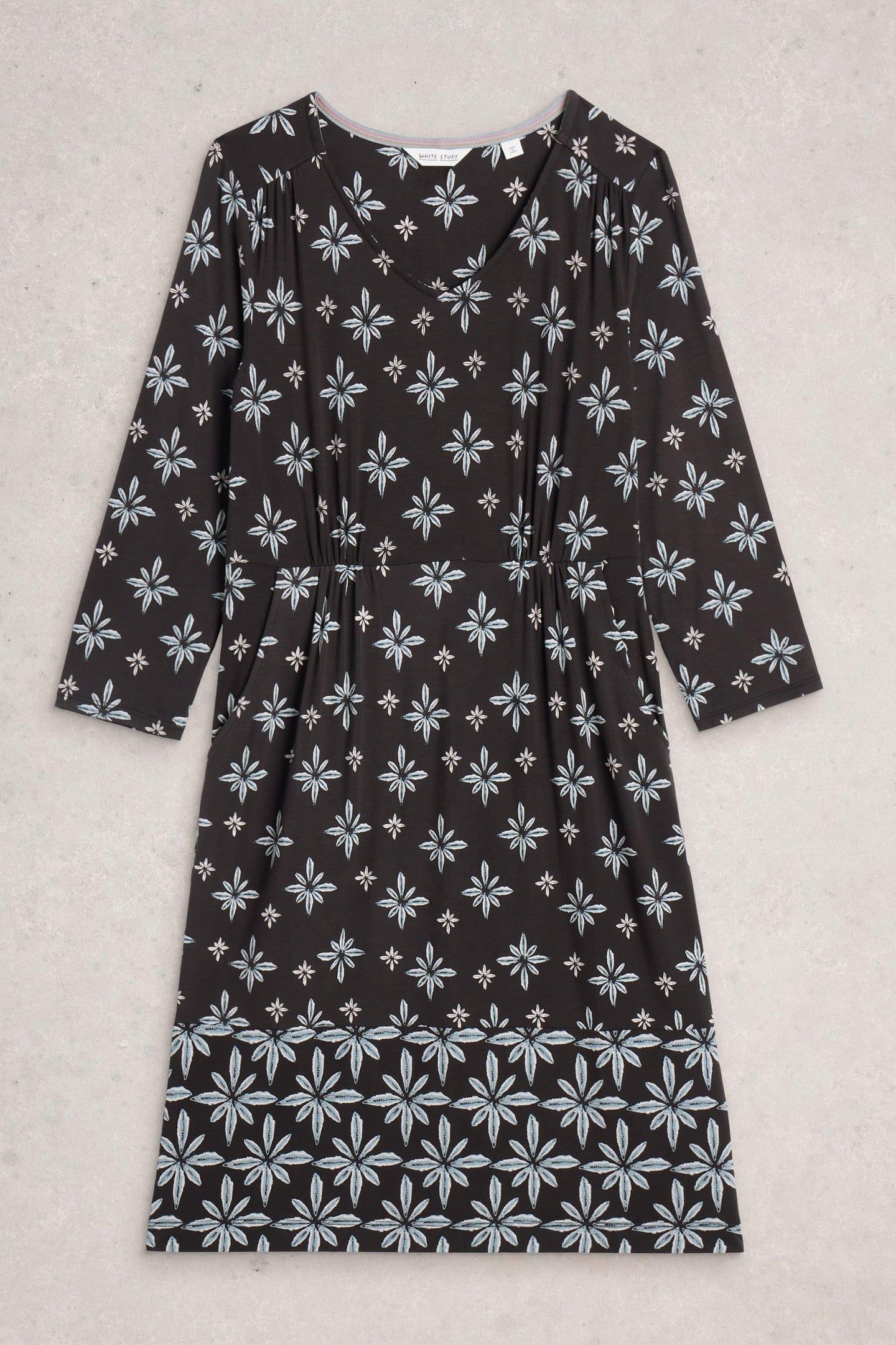 TALLIE JERSEY DRESS BLACK MULTI 4