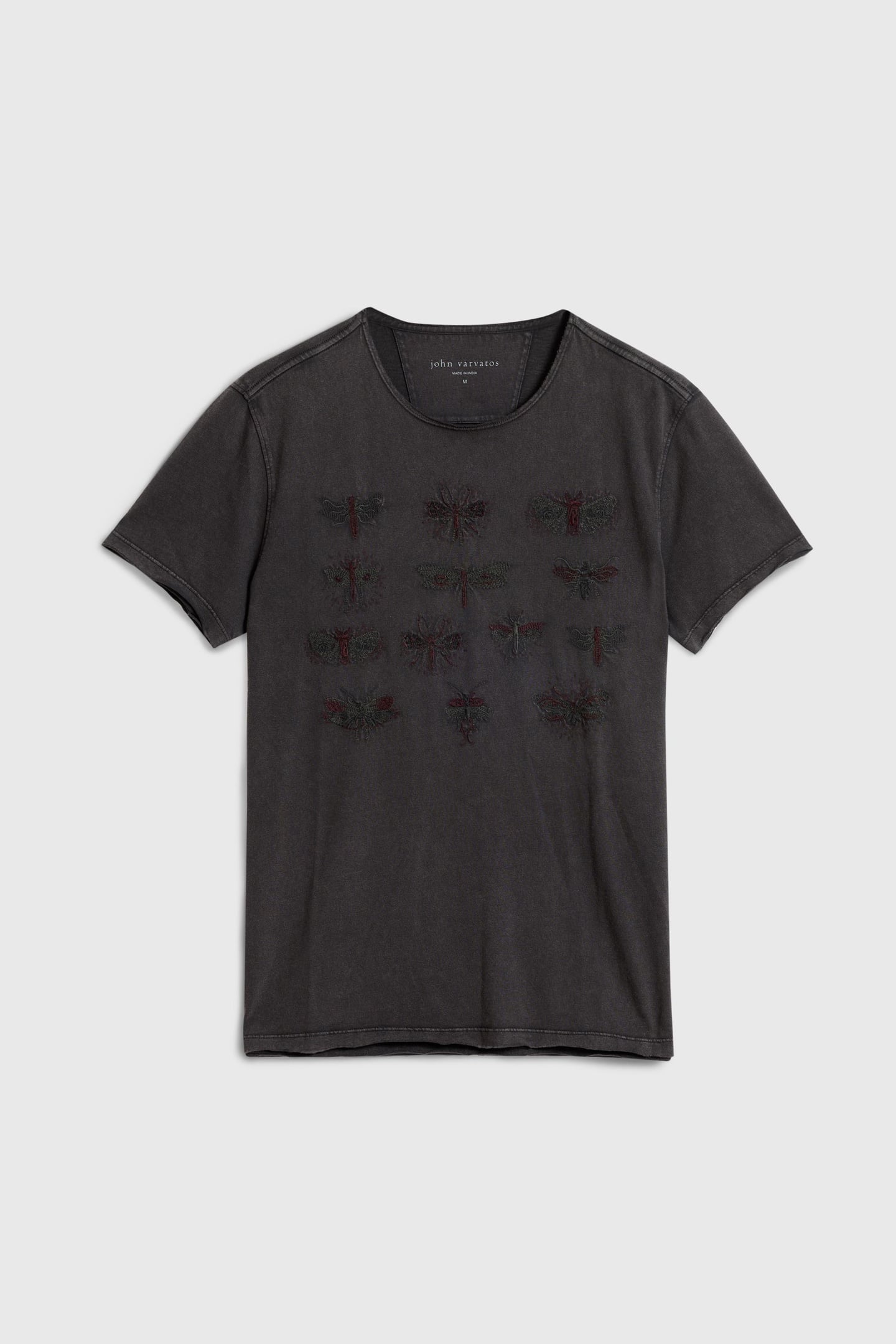 SS RAW EDGE TEE - INSECT EYES CHARCOAL 3