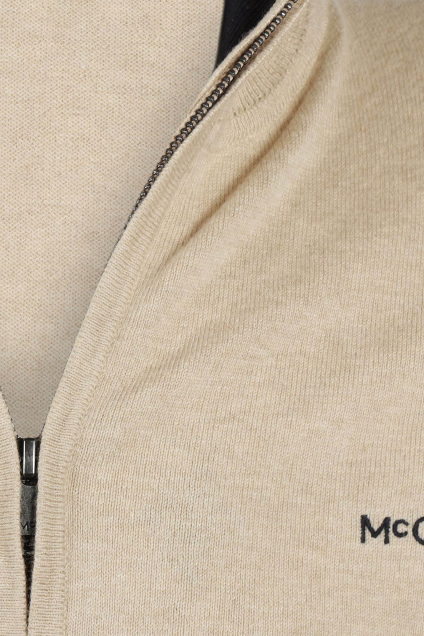 ZIP THRU CARDIGAN SAND 6