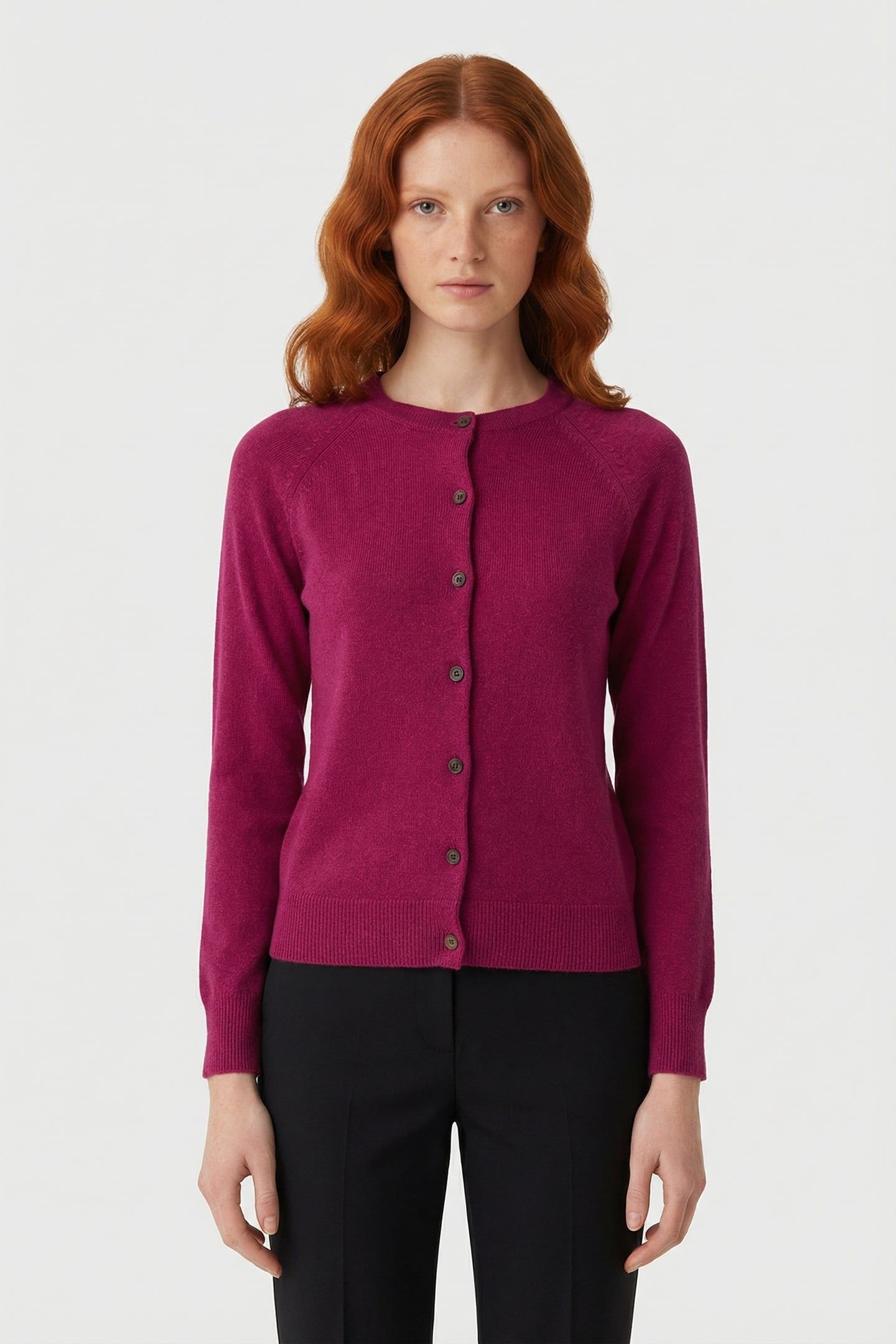 LULU CARDI DARK PLUM 1