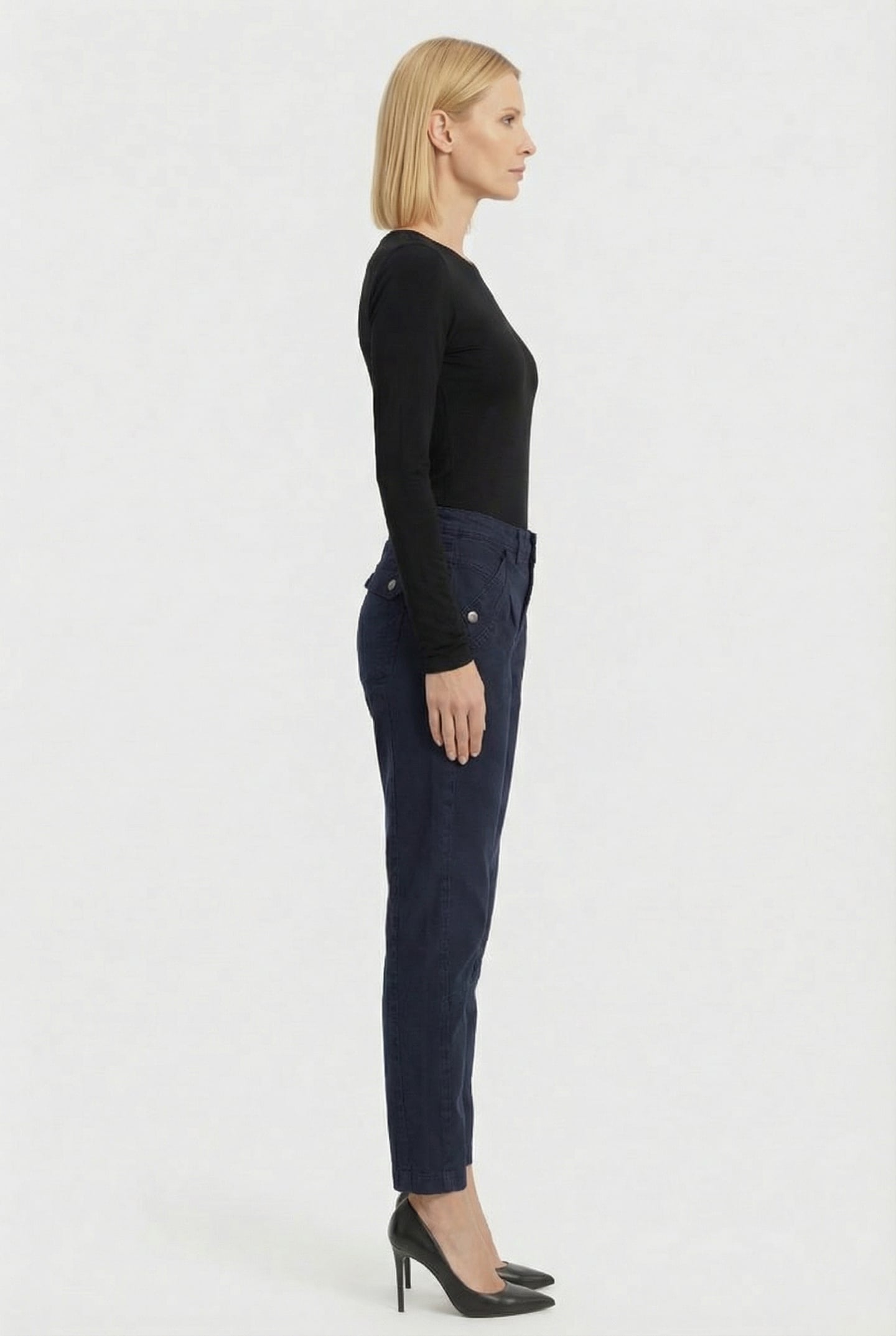 TAPERED PANT ROUGH TWILL NAVY NOIR 3