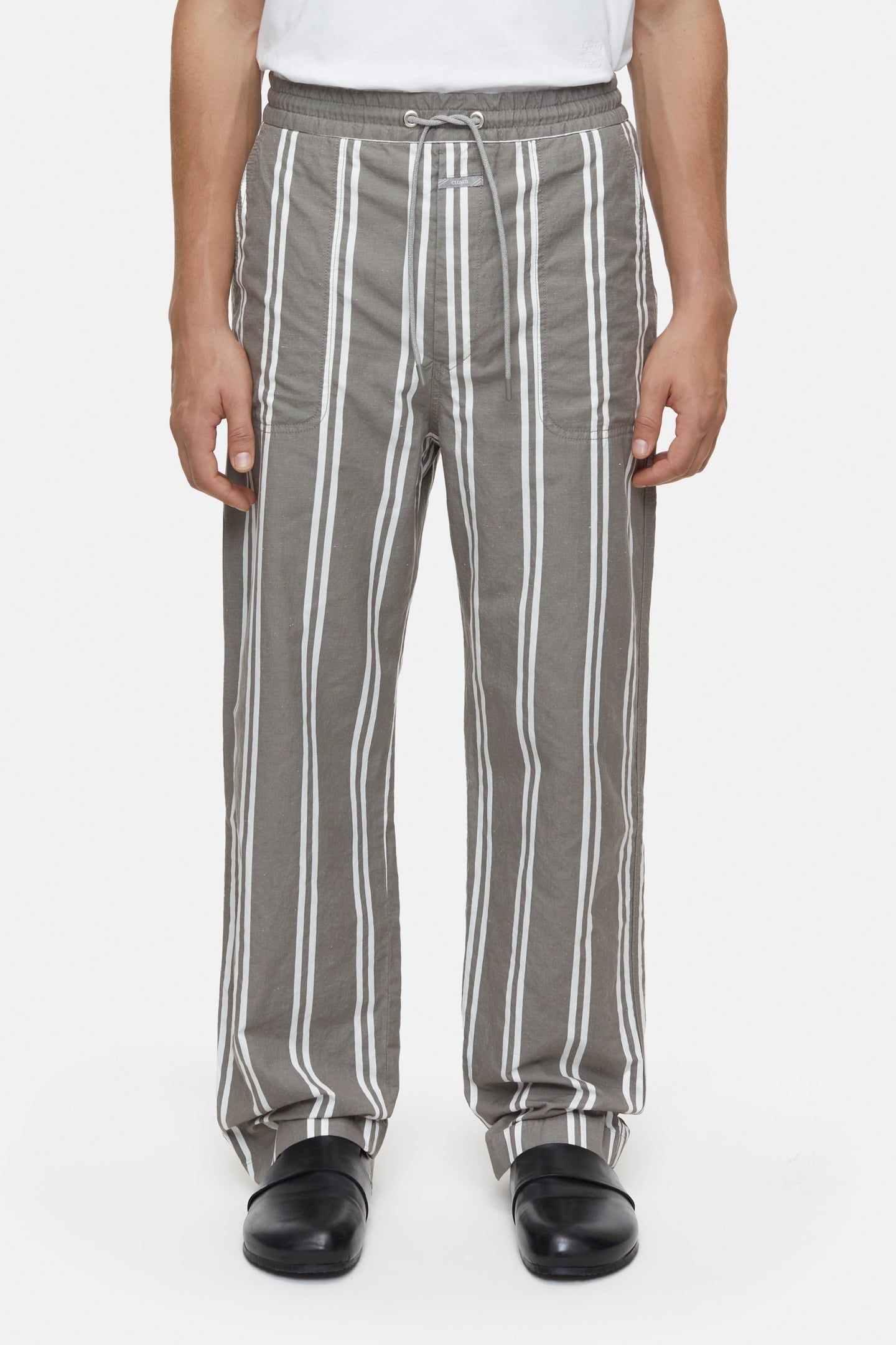SAMSUN WIDE PANTS CHALK GREY 2