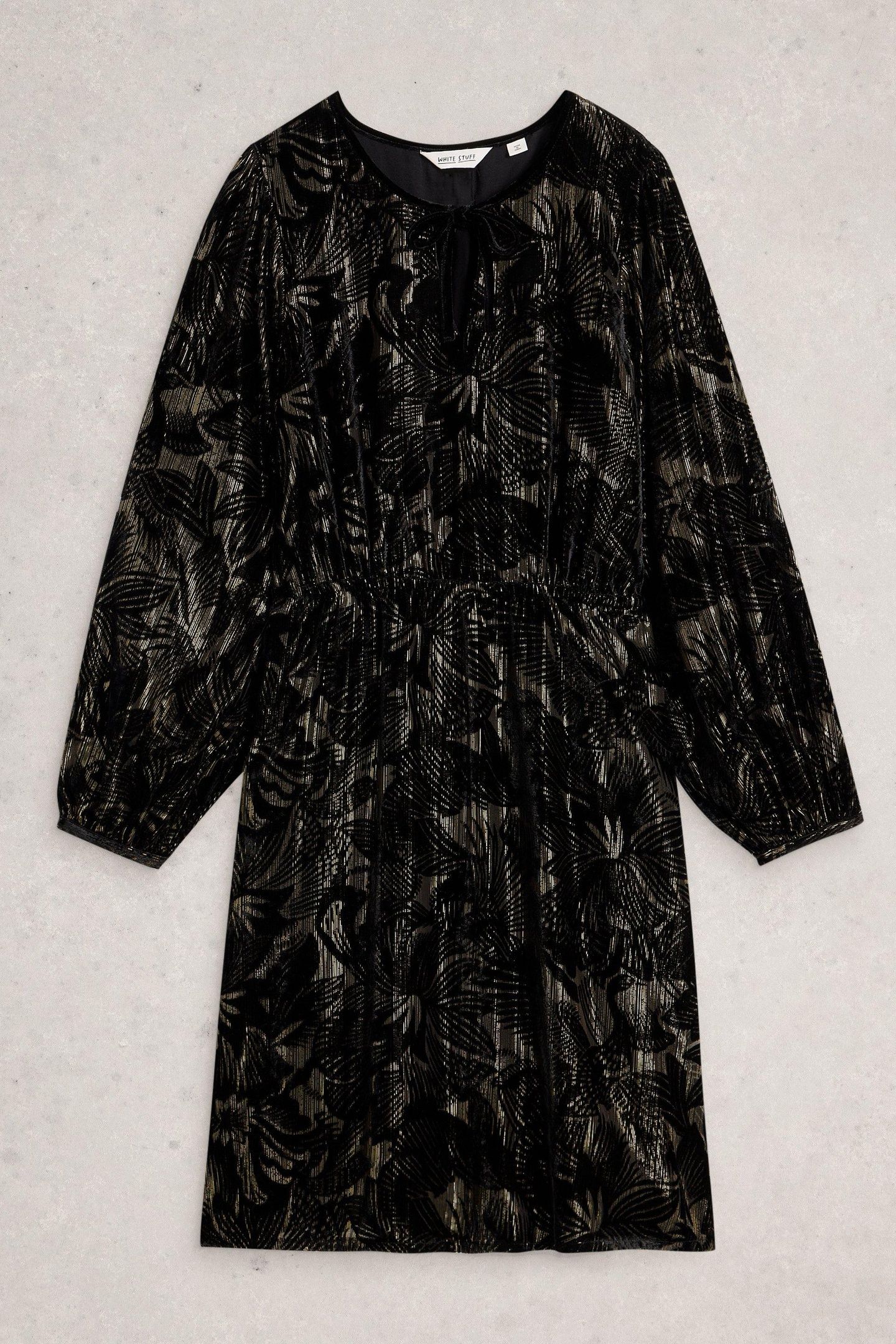 FAYE DEVORE VELVET DRESS BLACK MULTI 4