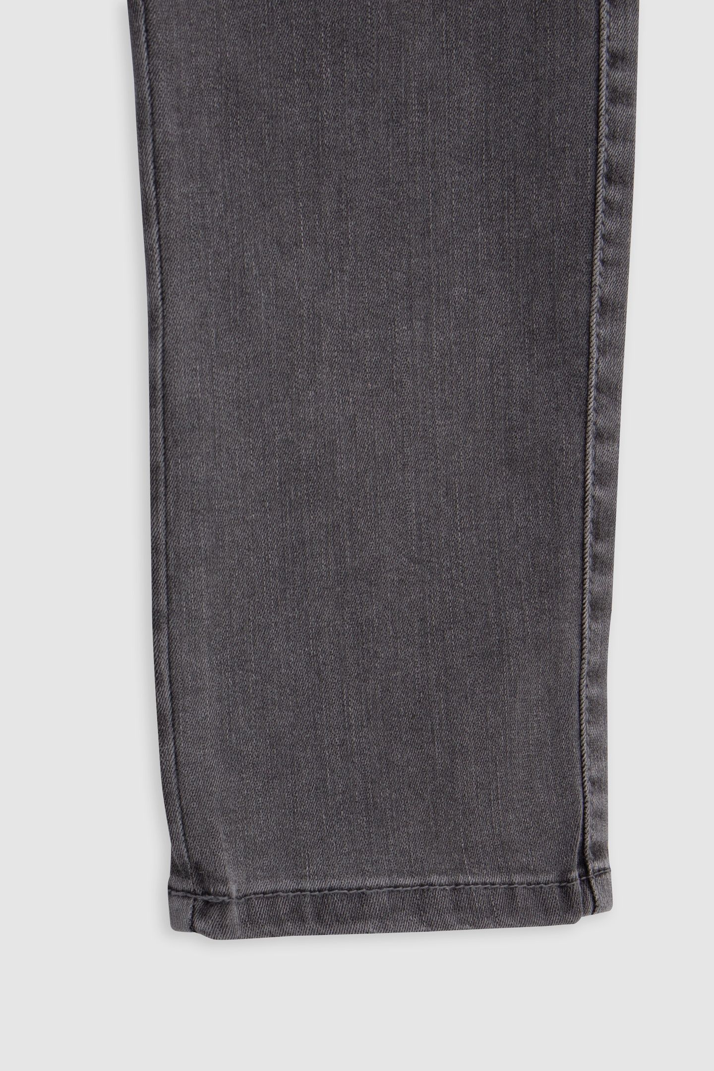 STRAIGHT GREY JEANS WITH GIRL'S EMBROIDERY 4