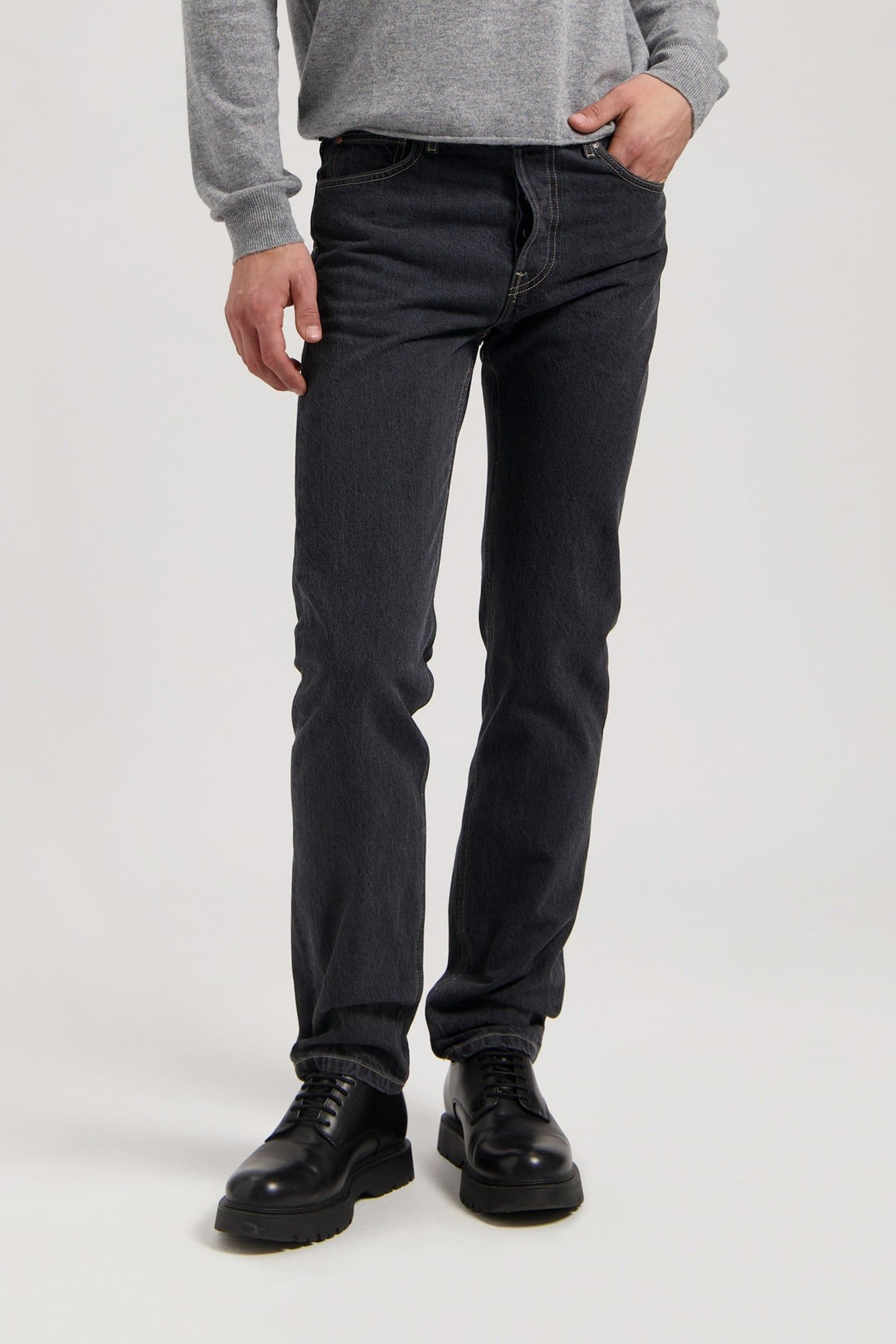 JOHN MID STRAIGHT MEDIUM BLACK 4