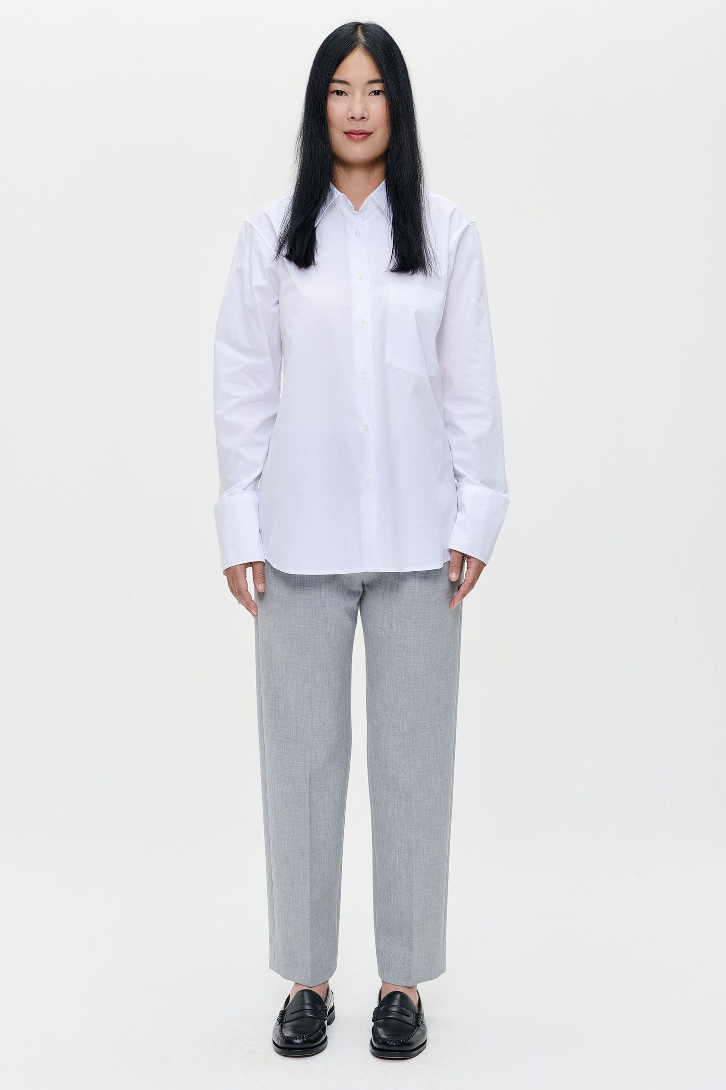 WHITE POPLIN SHIRT WHITE 1