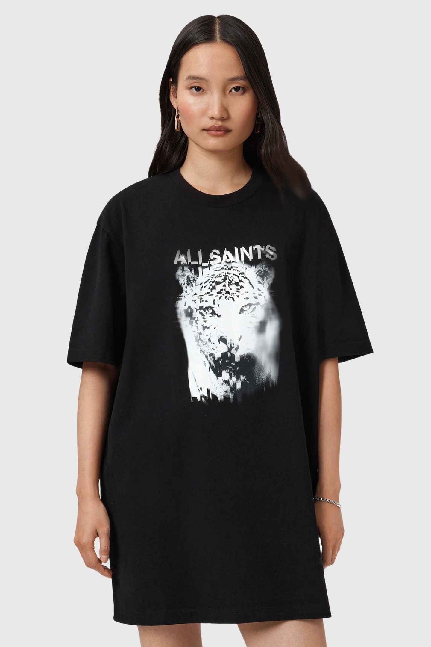 STATIC TEE DRESS BLACK 1