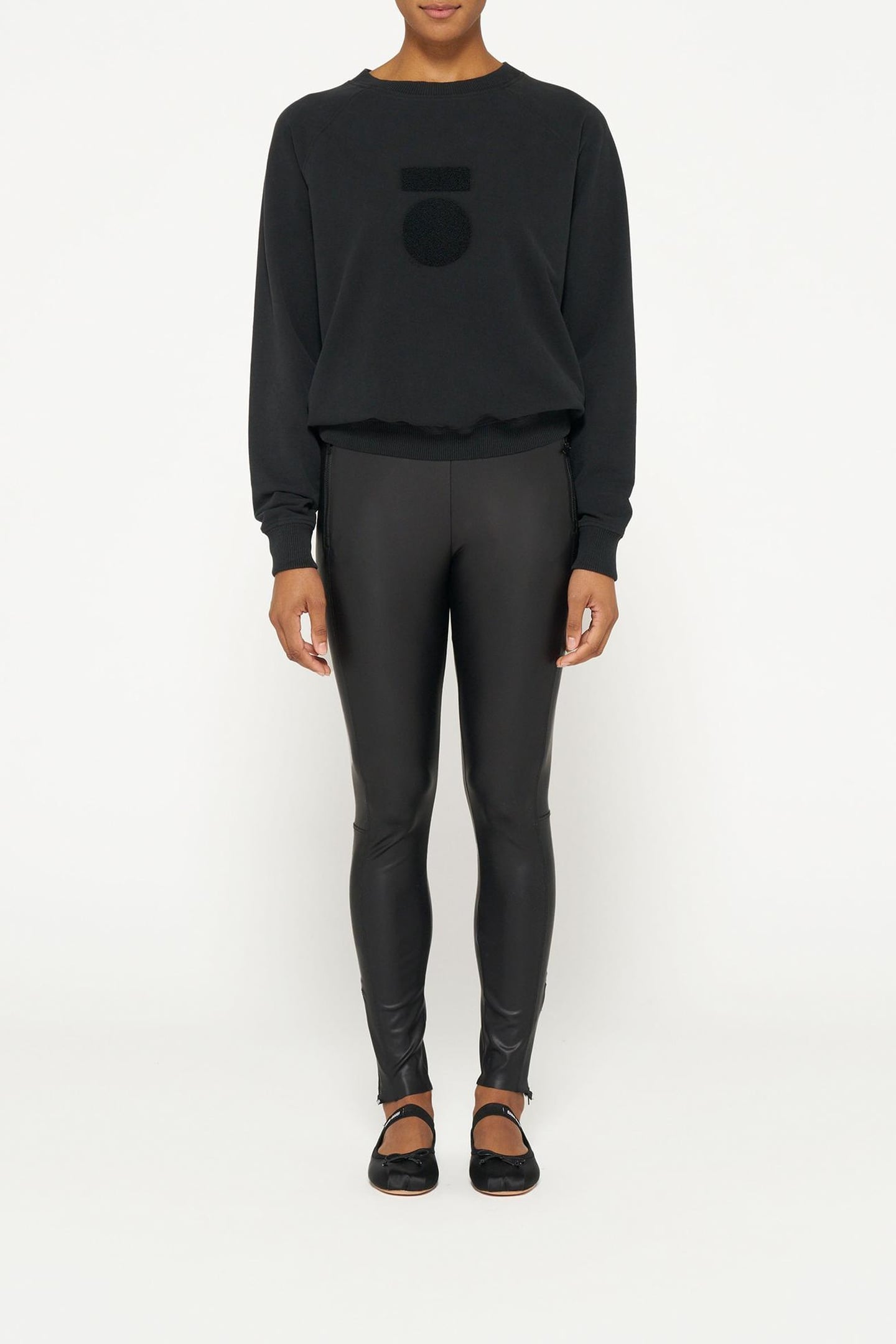 THE ZIPPER LEGGINGS BLACK 1