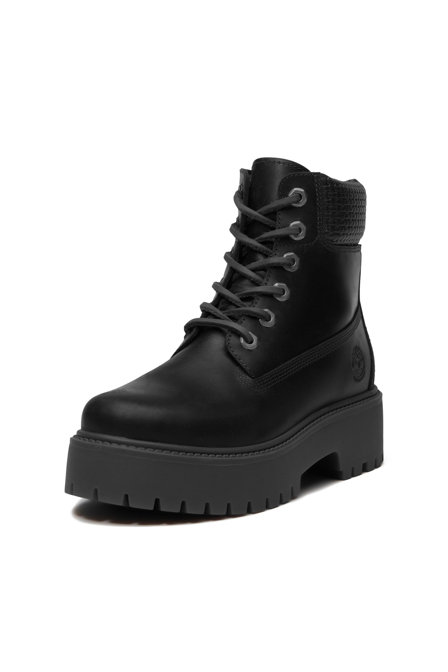 STONE STREET 6 INCH LACE UP WATERPROOF BOOT BLACK FULL GRAIN 2