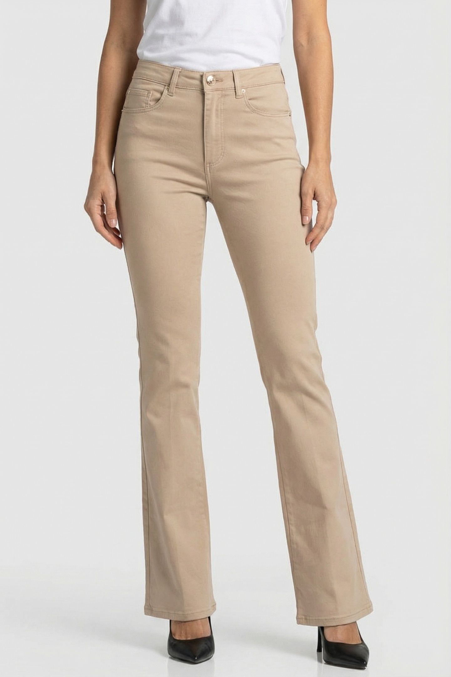 MARCIANO BY GUESS NEW KAYLA DENIM FAWN TAUPE MULTI 1