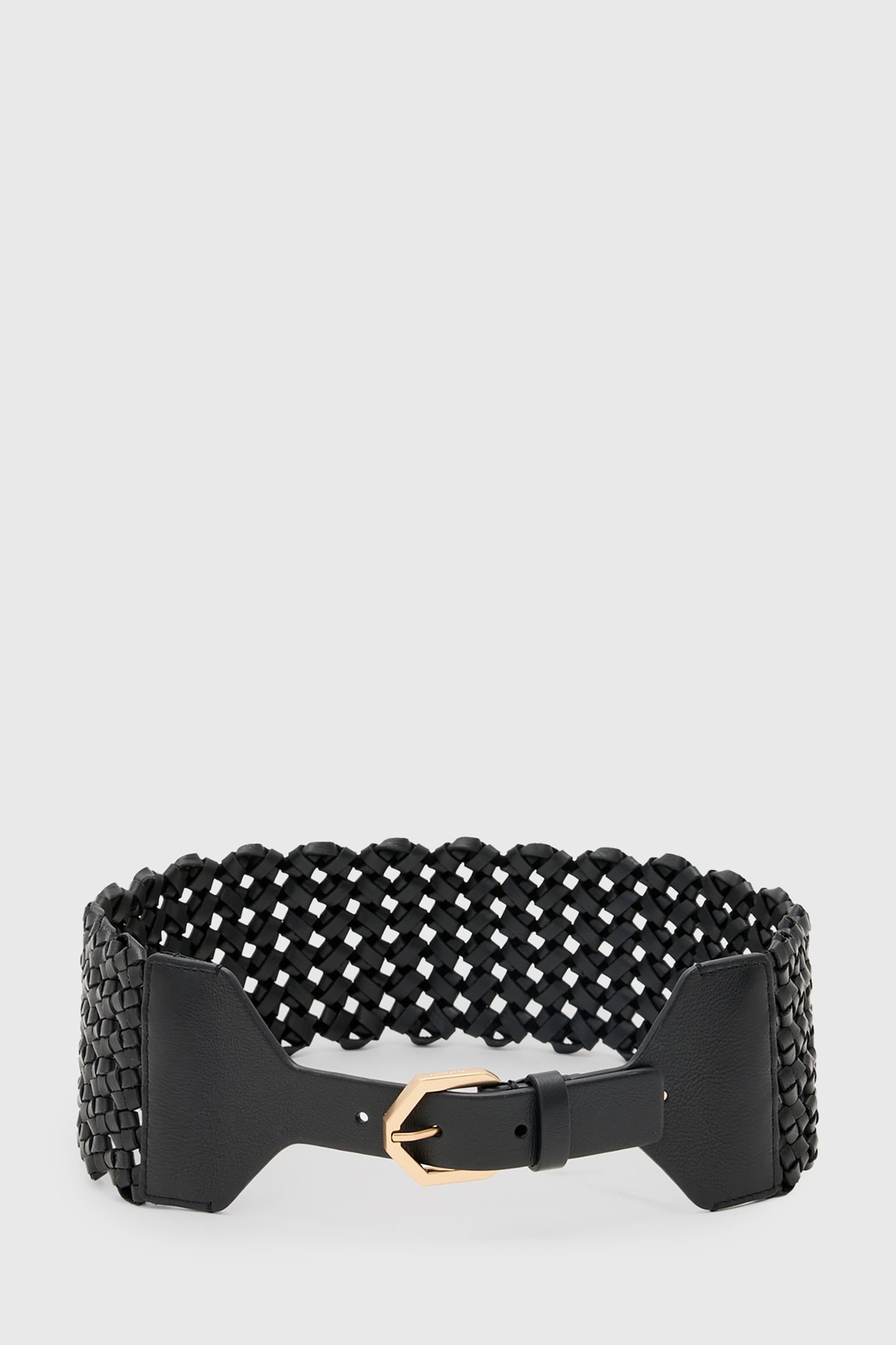 MATHILDE WAIST BELT BLACK/WARM BRASS 1
