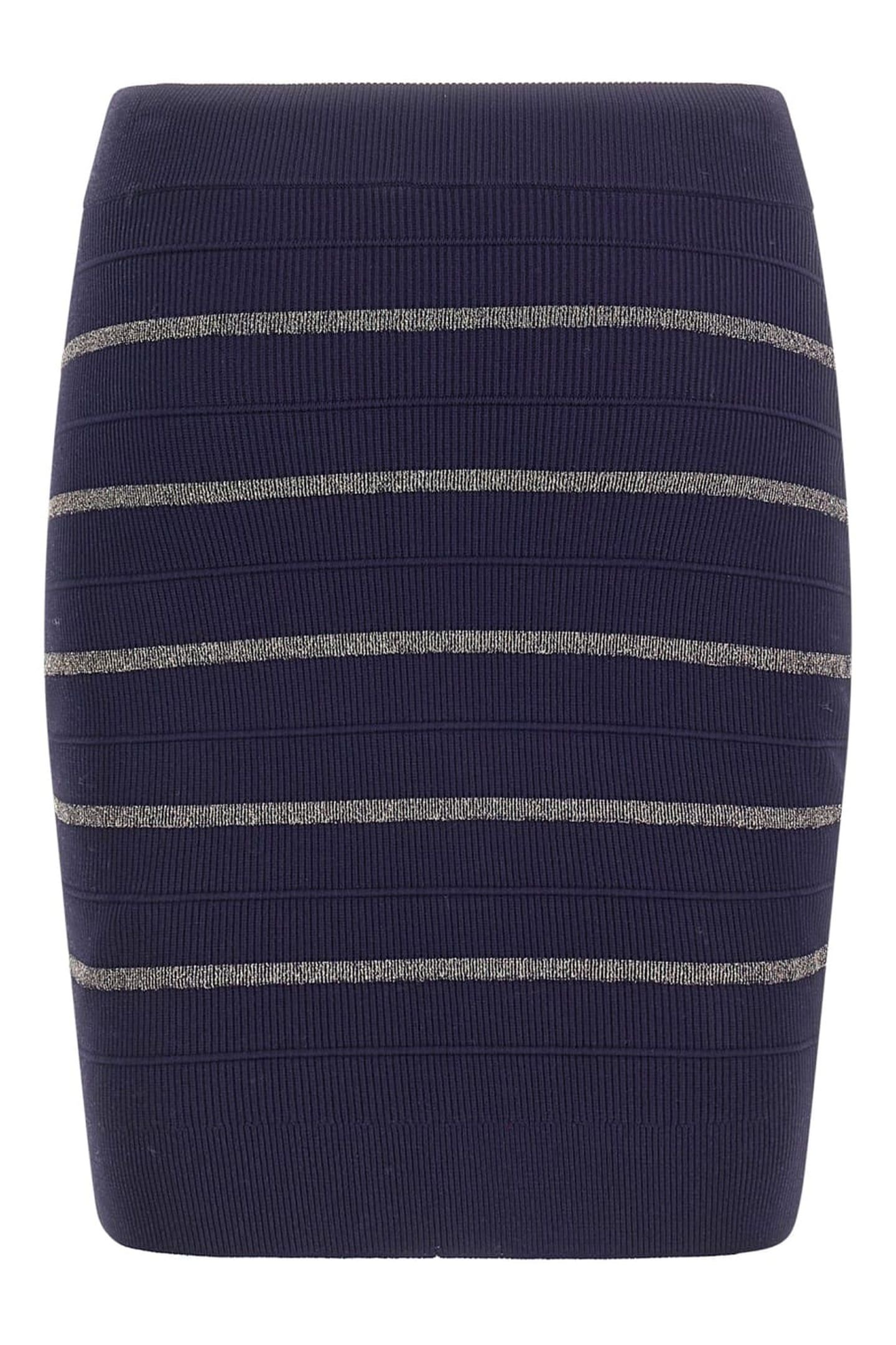 MARCIANO BY GUESS ADA SKIRT SWEATER NAVY/WHITE GOLD 2