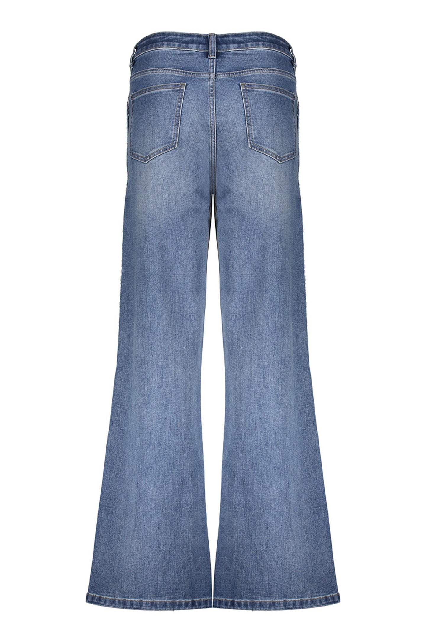 JEANS PIPING INSERTS STONEWASH DENIM 3