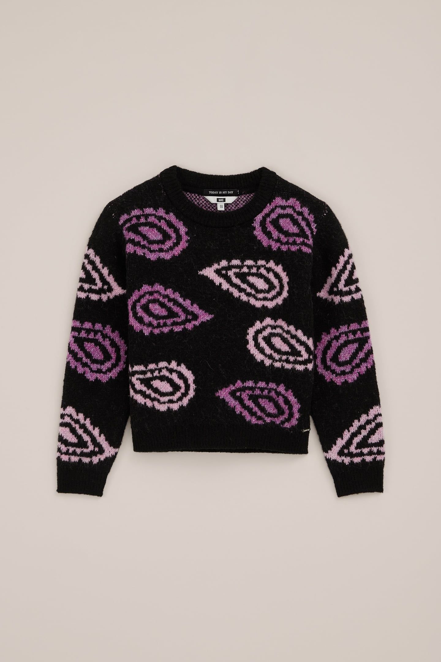 KNITTED PULLOVER DARK PURPLE 3