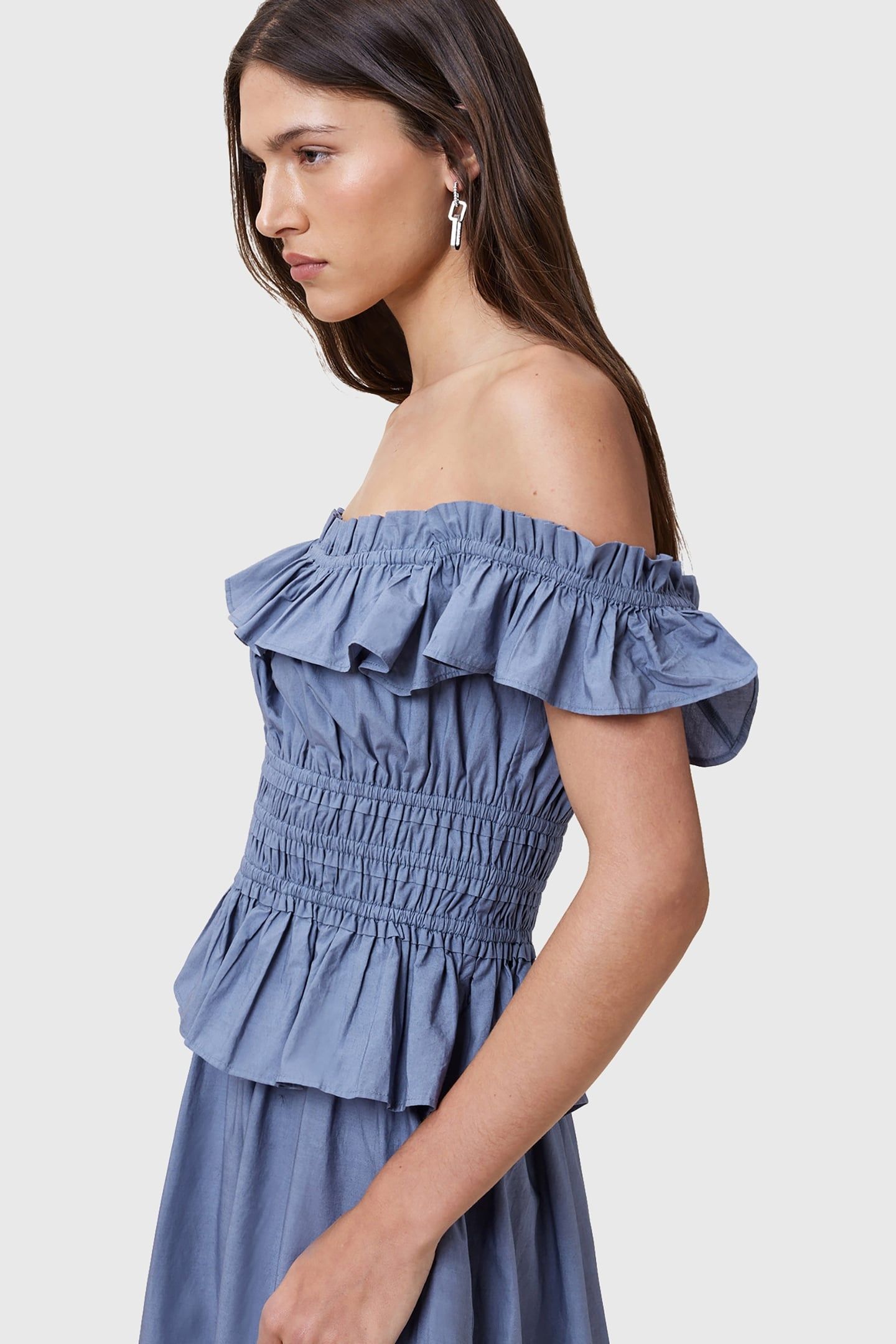 HALIA DRESS FLINT STONE BLUE 7
