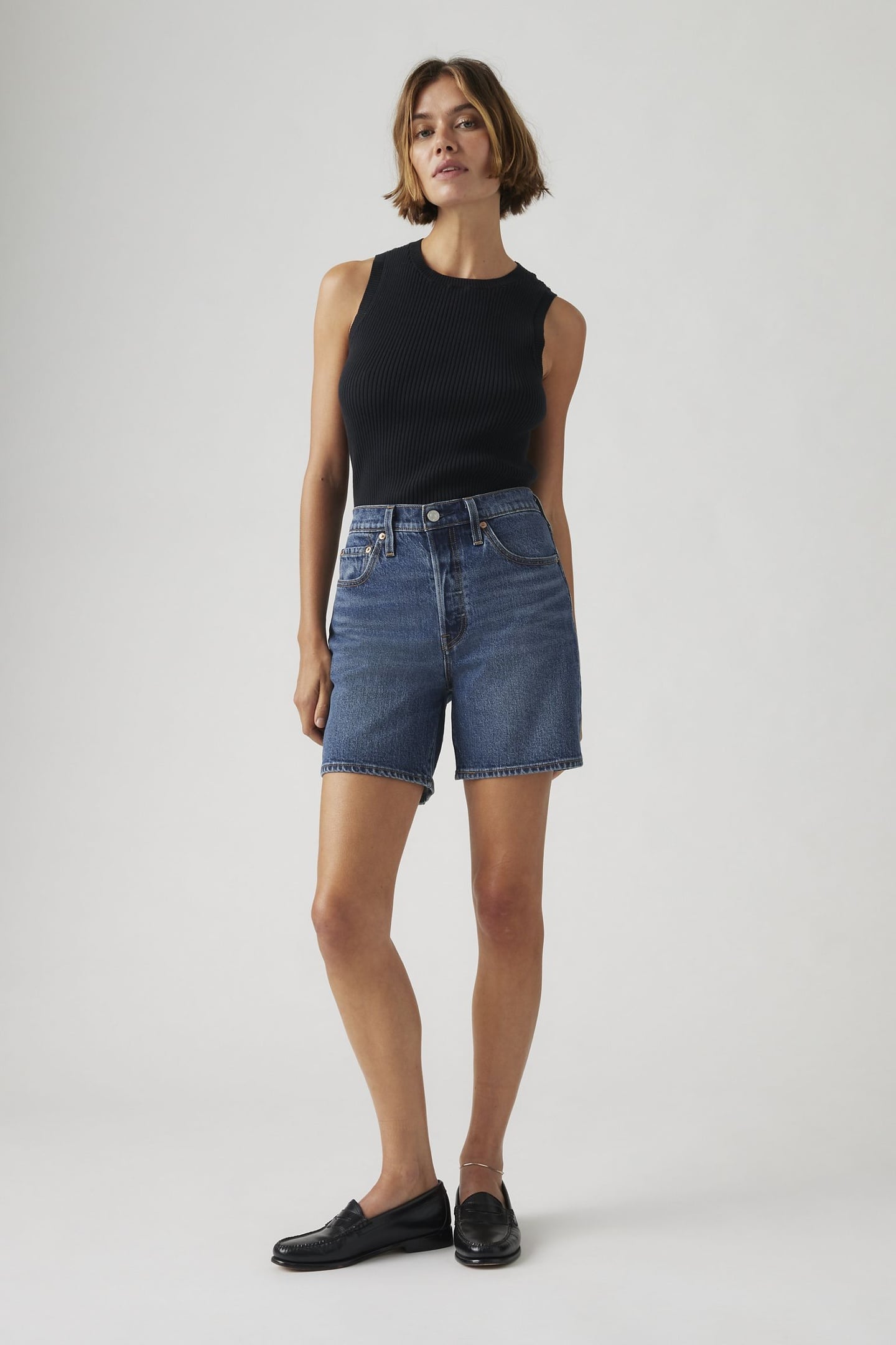 501® MID THIGH SHORTS BLUE 1