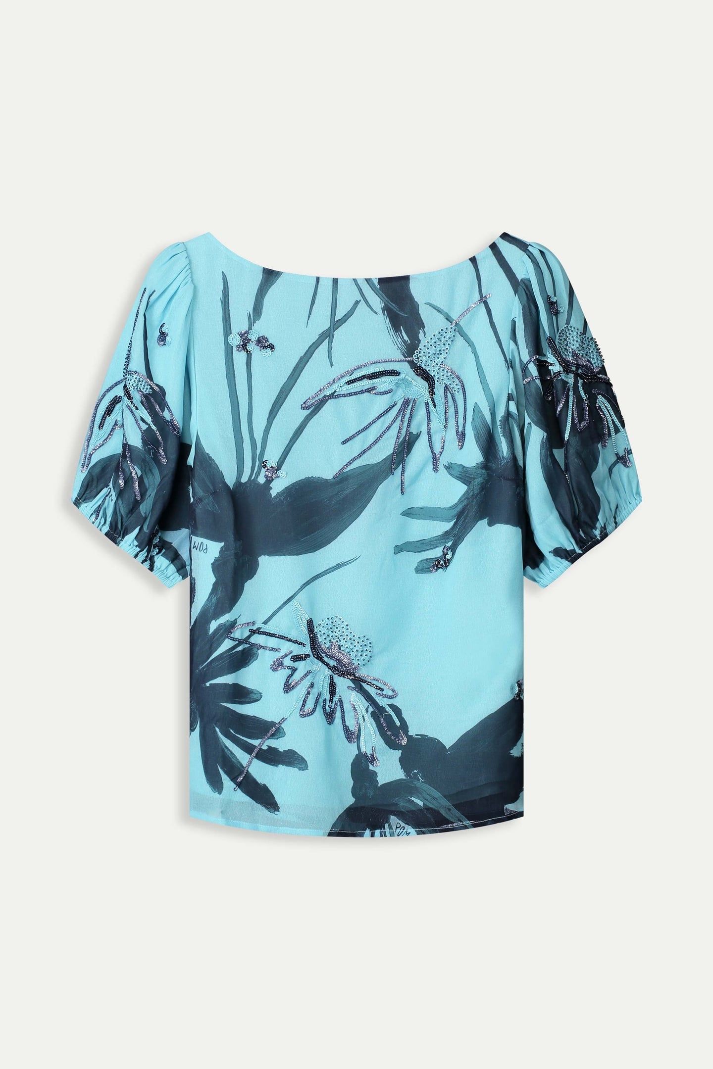 TOP - ARTISAN BLUE SEQUINS 5