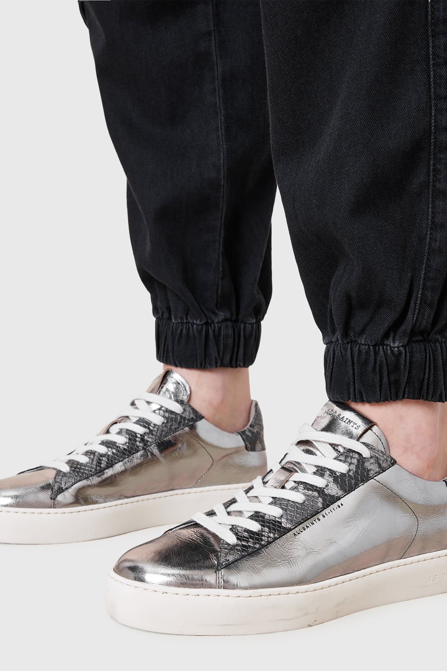 SHANA MET SNEAKER SILVER/GUNMETAL 7