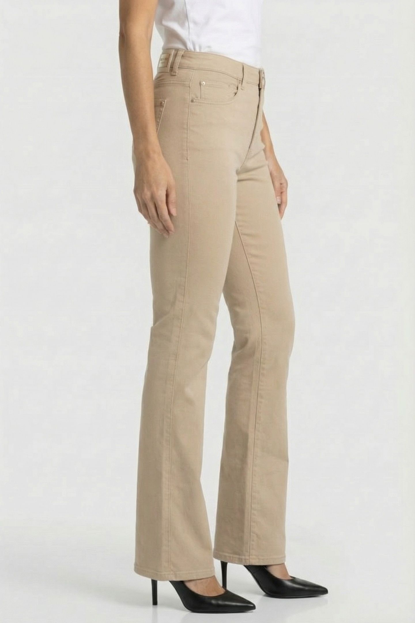 MARCIANO BY GUESS NEW KAYLA DENIM FAWN TAUPE MULTI 3