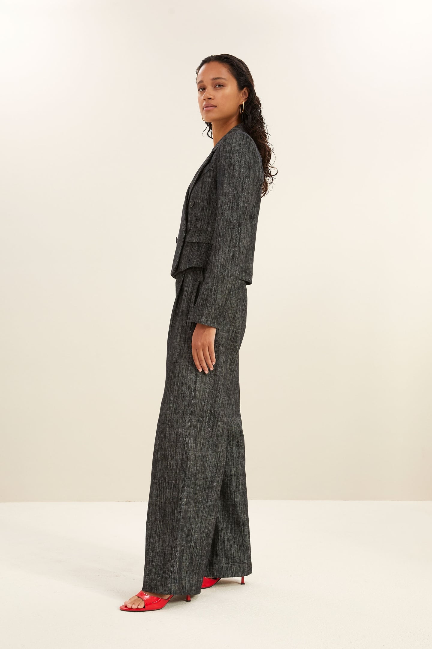 ADINA TWILL BLAZER JET BLACK 3