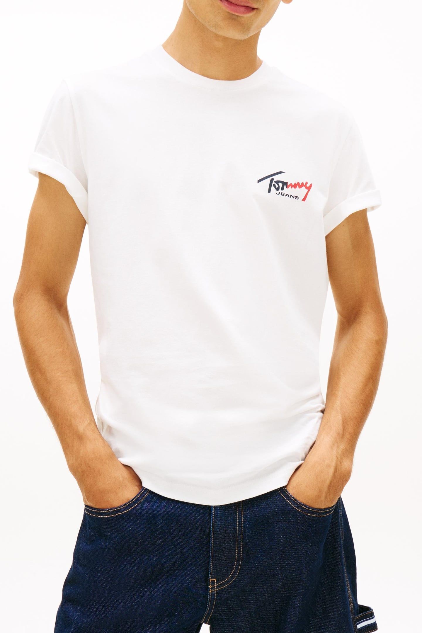 SLIM SIGN CHEST T-SHIRT ECRU 3