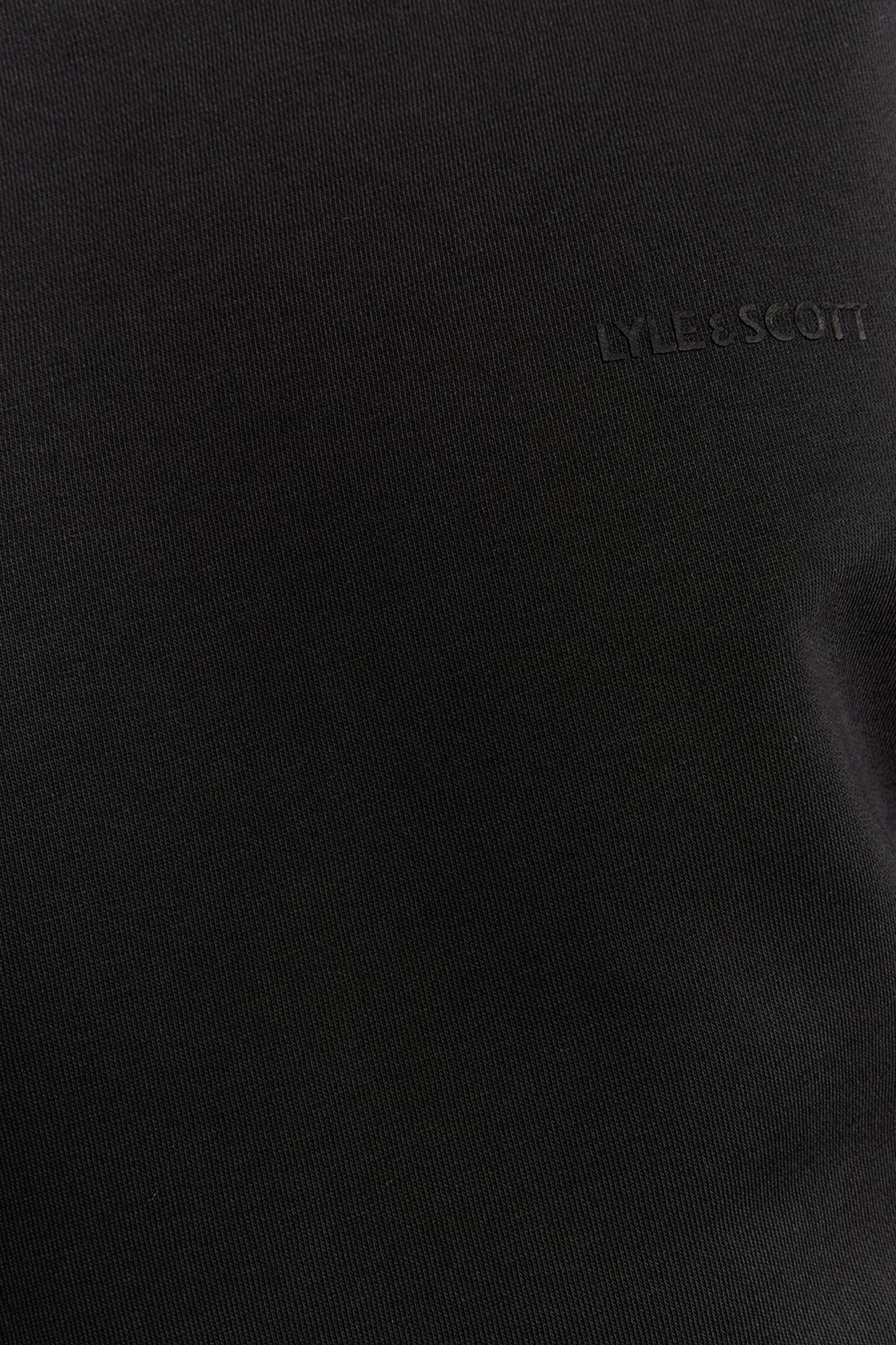 LOGO BRUSHBACK CREW NECK JUMPER JET BLACK 6