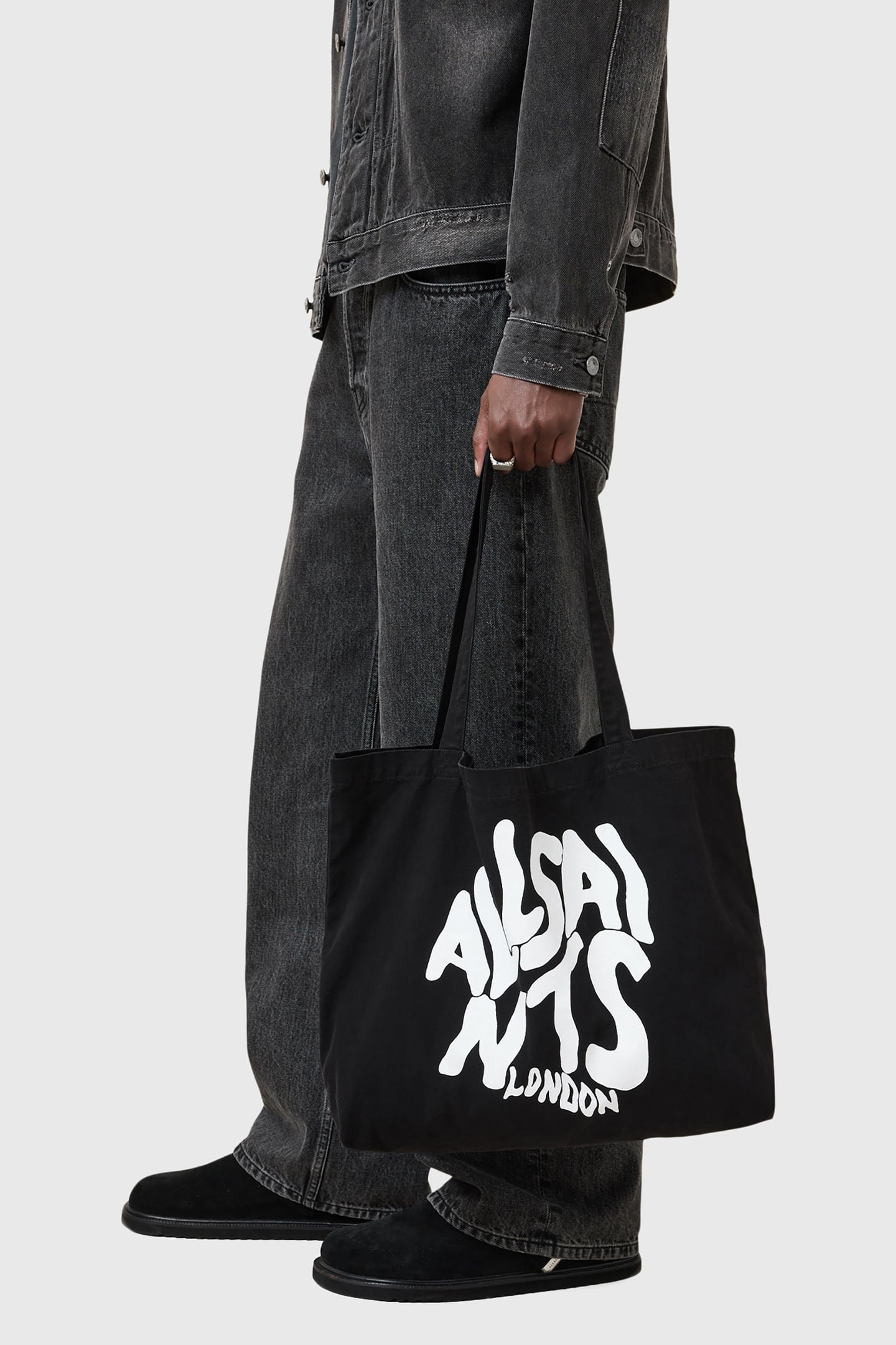 ORLANDO TOTE BAG BLACK/CHALK 2