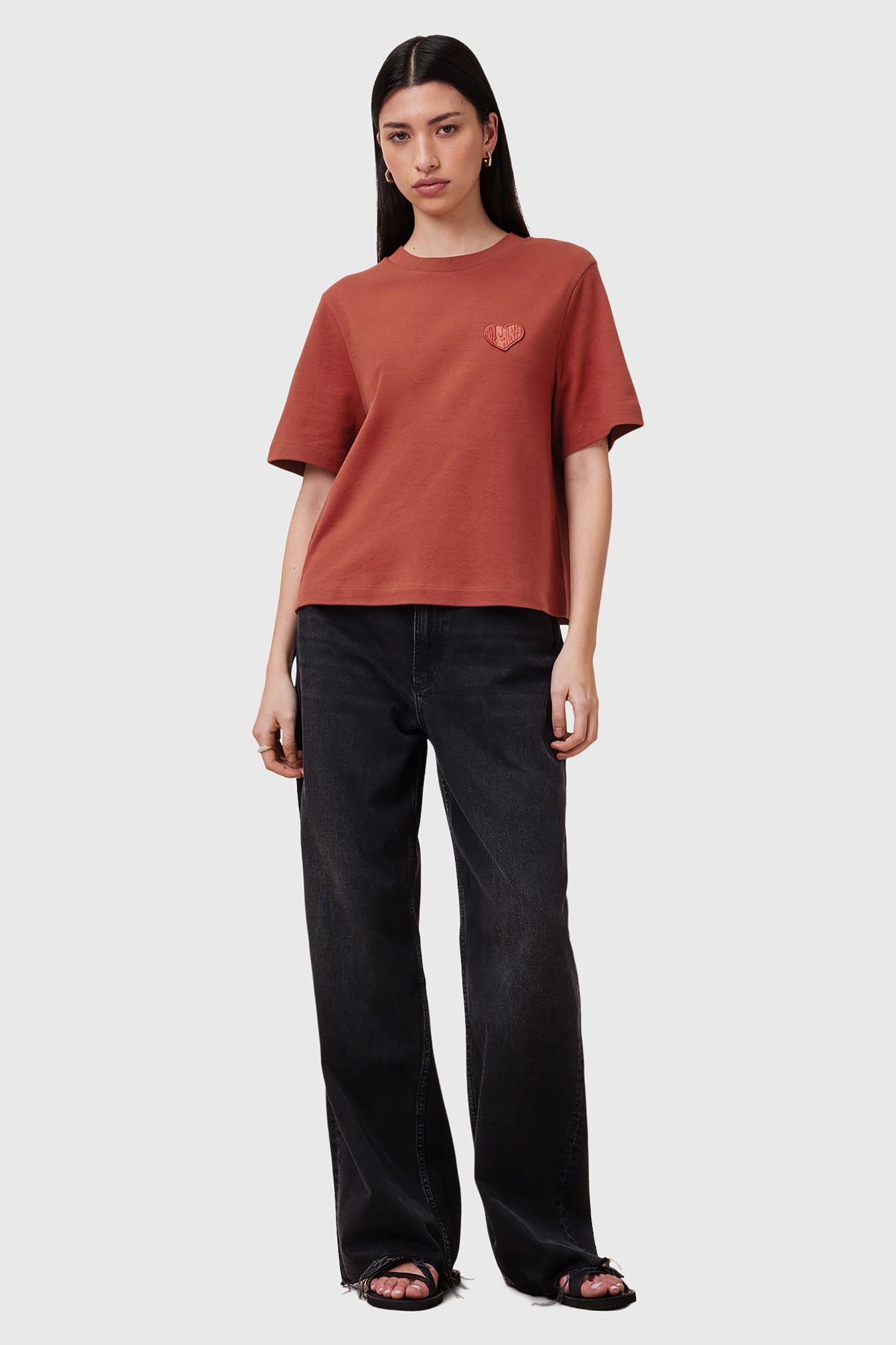 LOVER LISA TEE BURNT BRICK RED 1