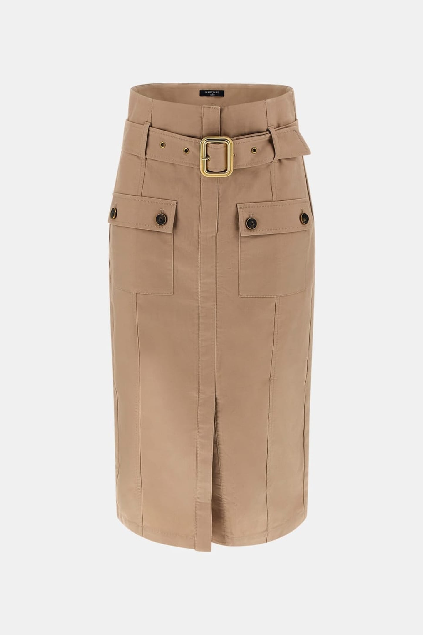 MARCIANO BY GUESS CINDY MIDI SKIRT NATURAL ALMOND 4