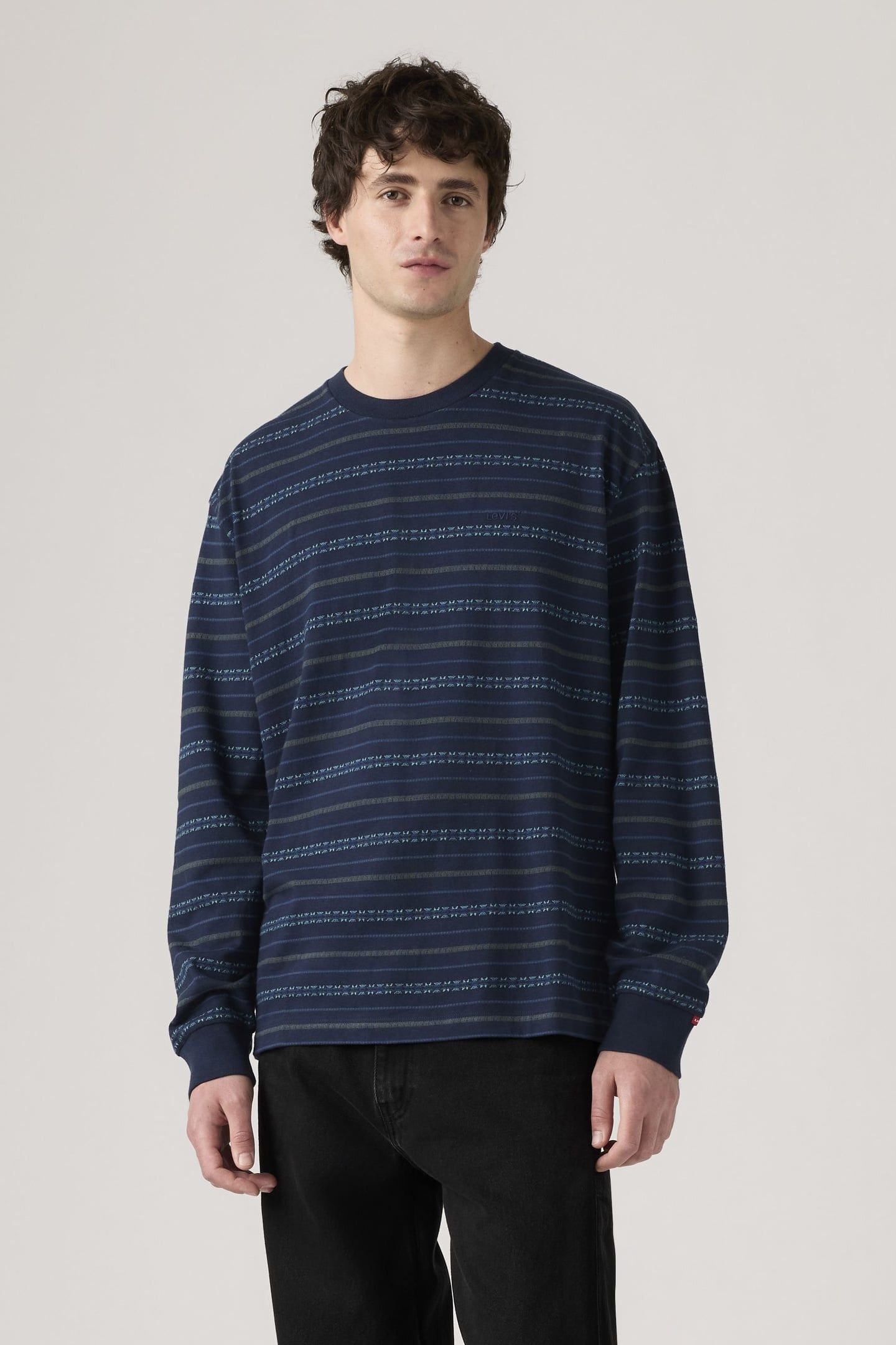 LONG SLEEVE GRAPHIC AUTHENTIC TEE BROWN 2