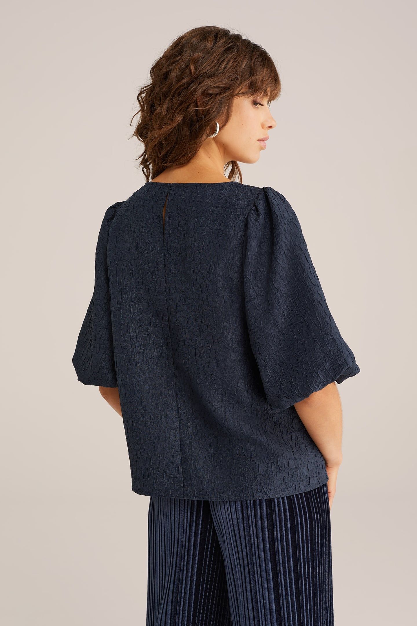 BLOUSE DARK BLUE 2