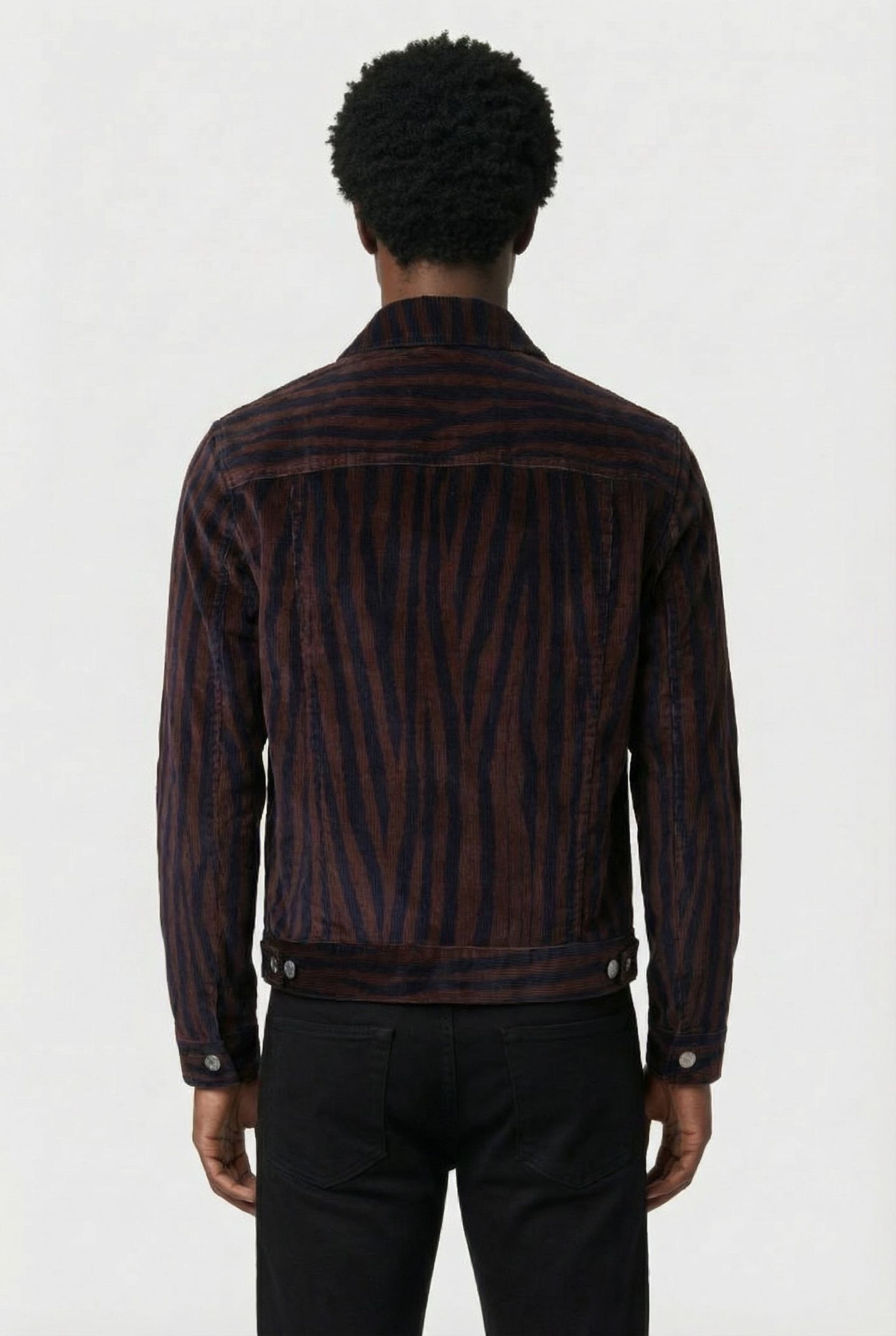 SLIM FIT DENIM STYLE JACKET BROWN 2