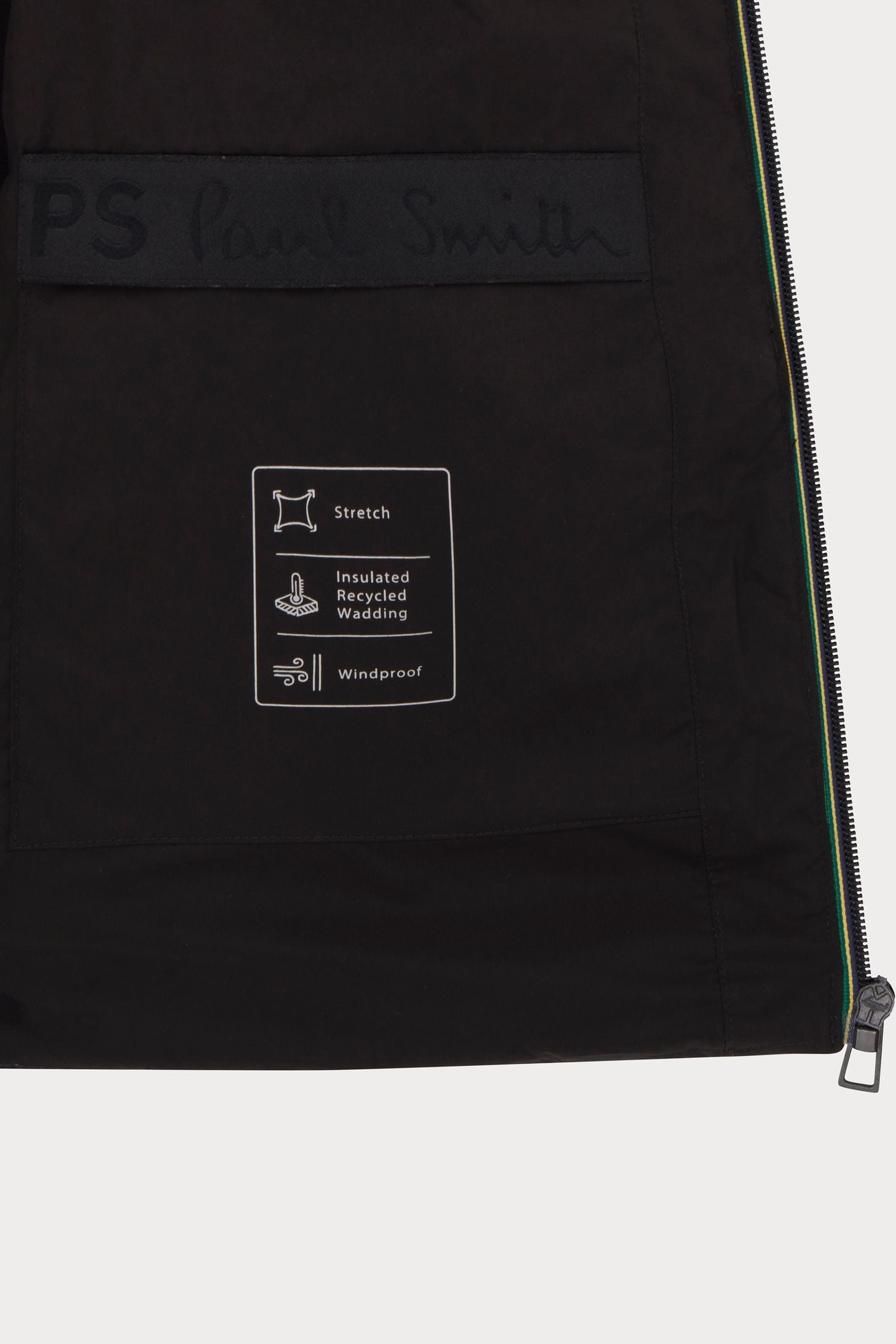 MIXED MEDIA GILET BLACK 4