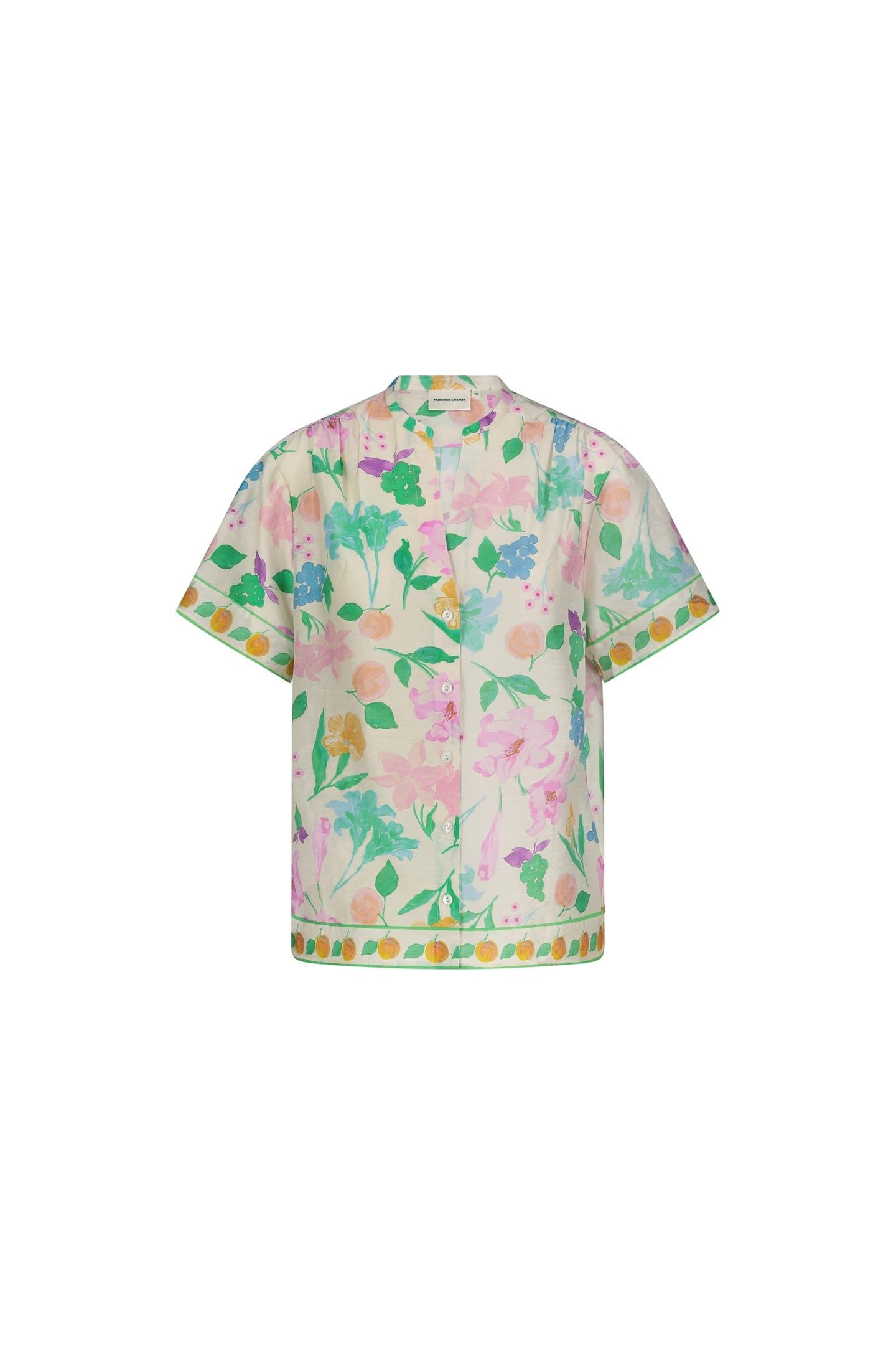 BROCK BLOUSE WARM WHITE/GREEN GLO 3