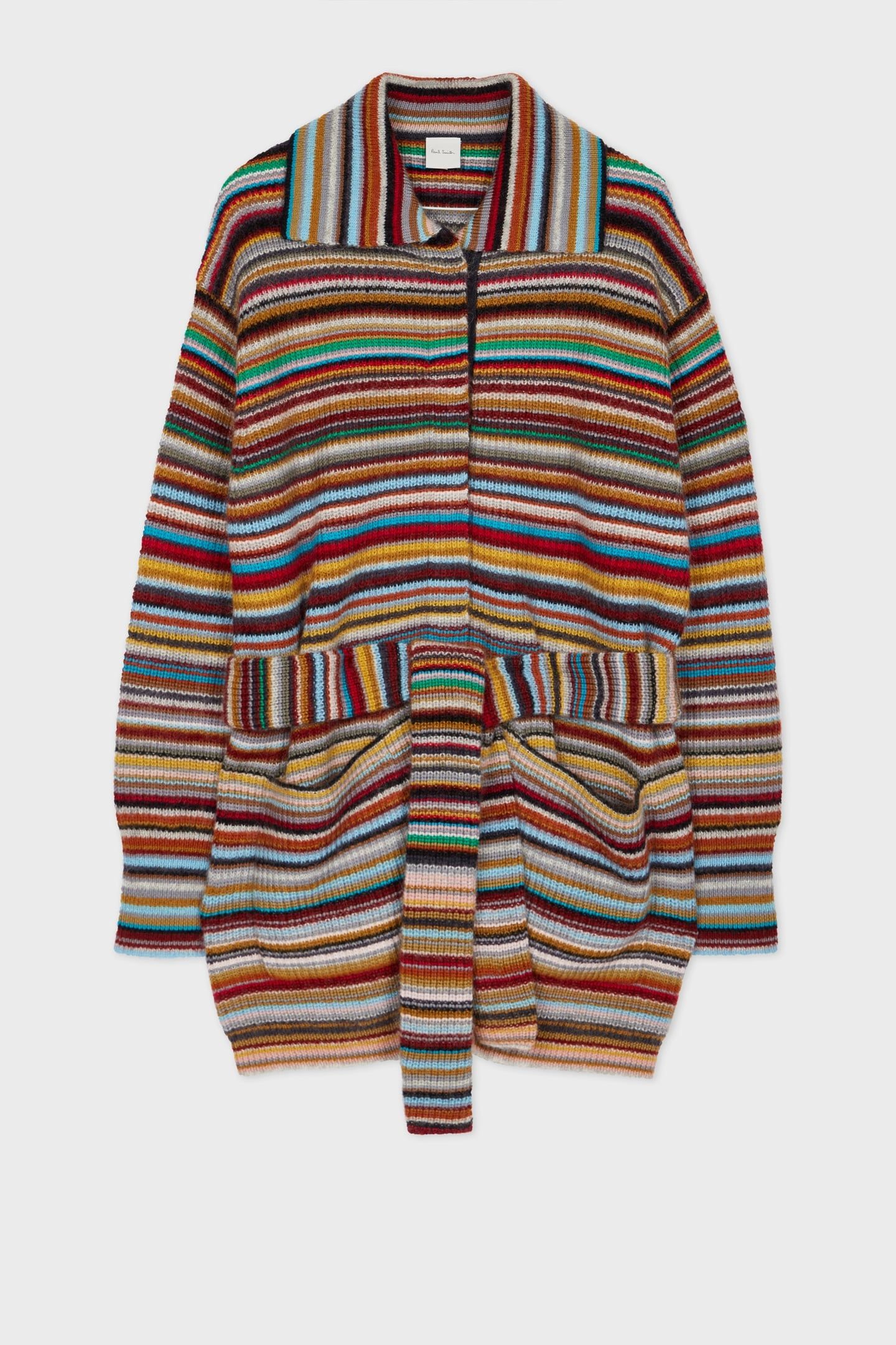 KNITTED MAXI CARDIGAN MULTI COLOURED 3