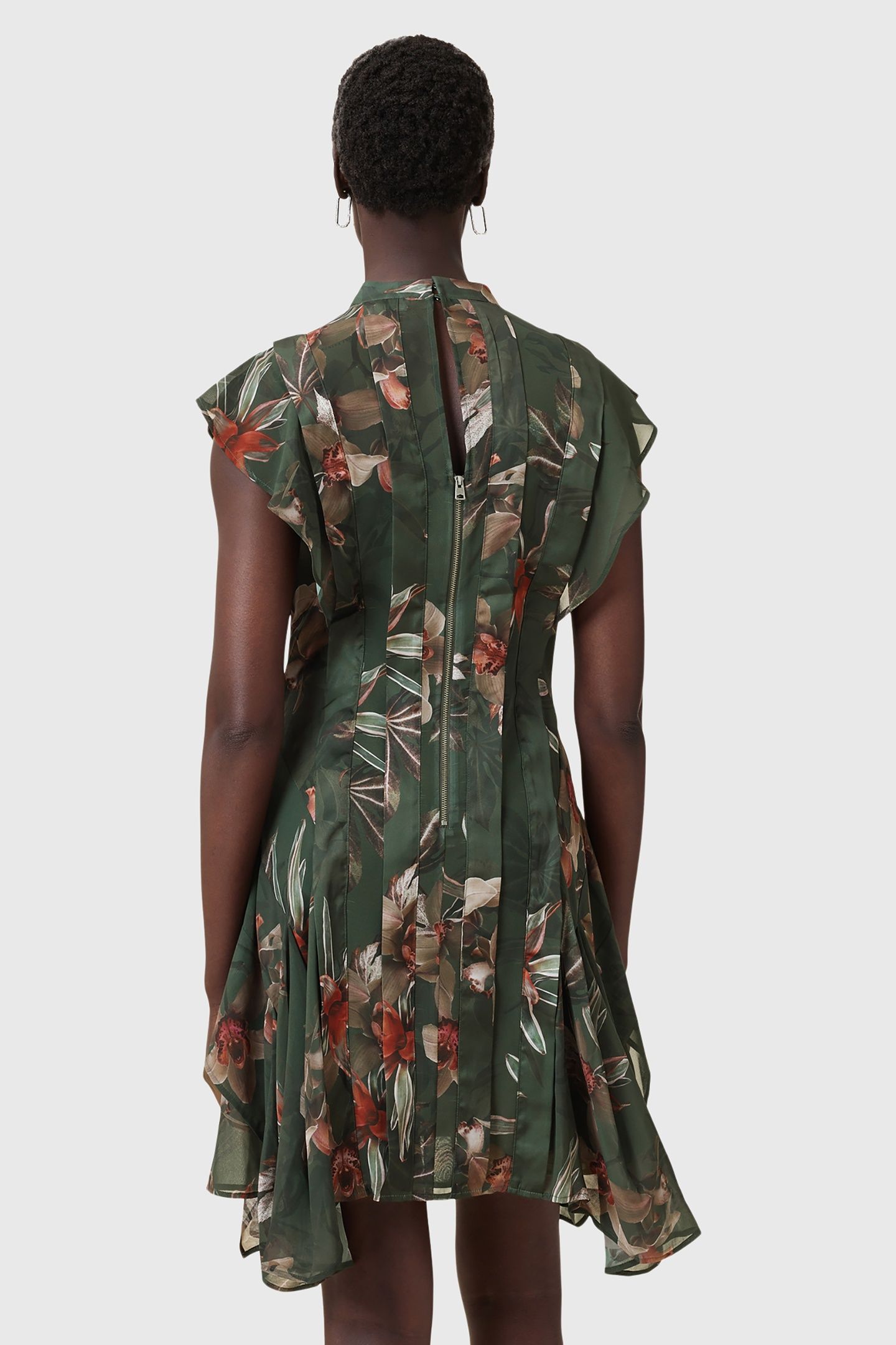 FLEUR DRESS ADENA KHAKI GREEN 2