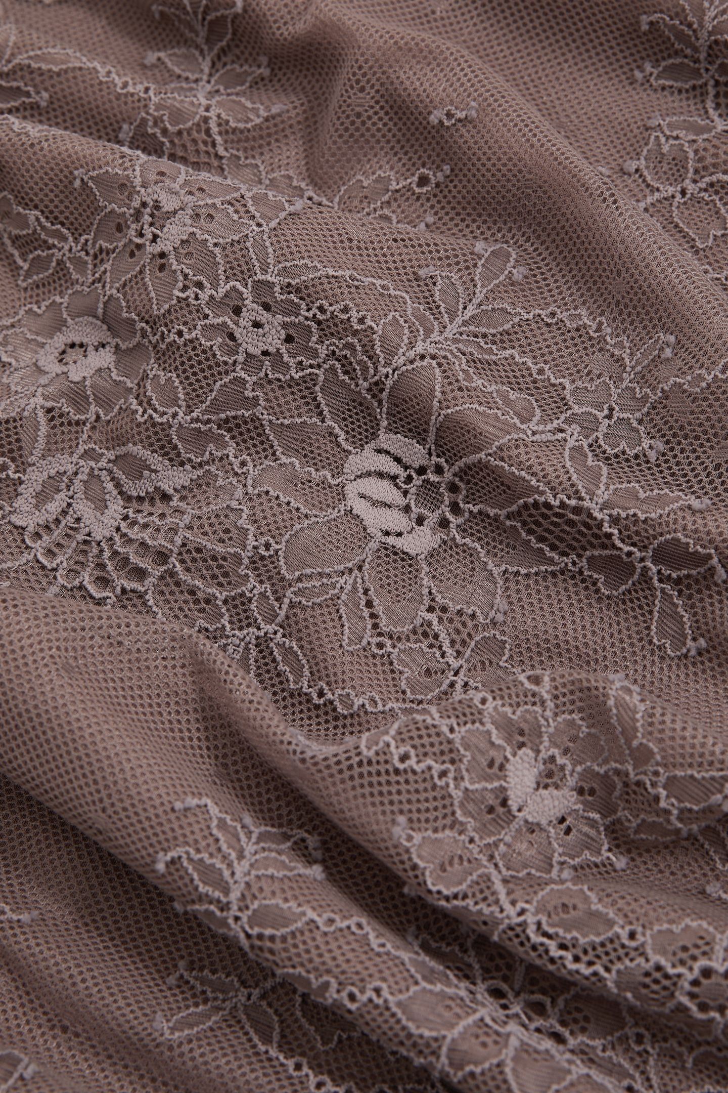 LACE SKIRT TAUPE BROWN 6