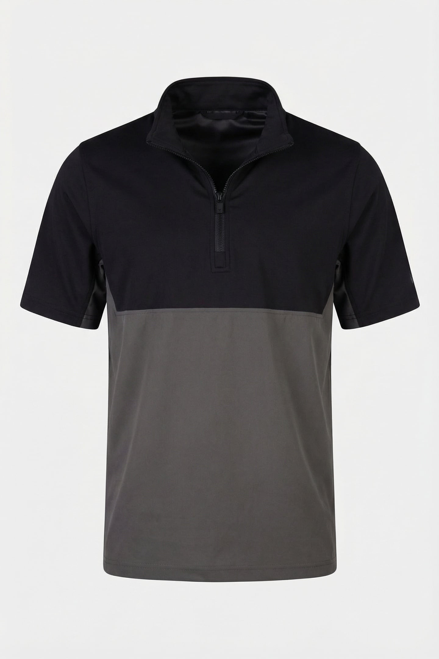 GOLF WINDJAMMER SHIRT JET BLACK/GRANITE 4
