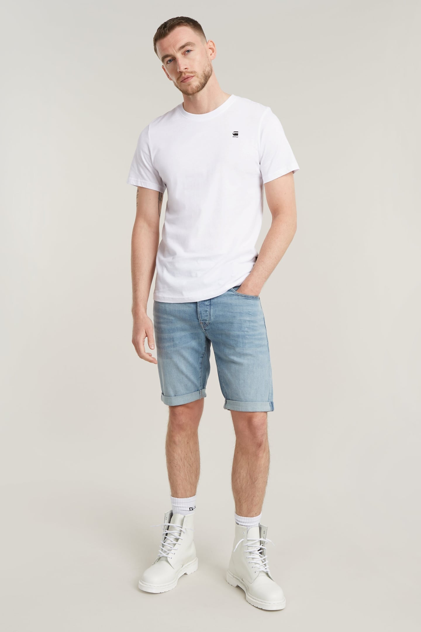GRAW SLIM R T S/S WHITE 1