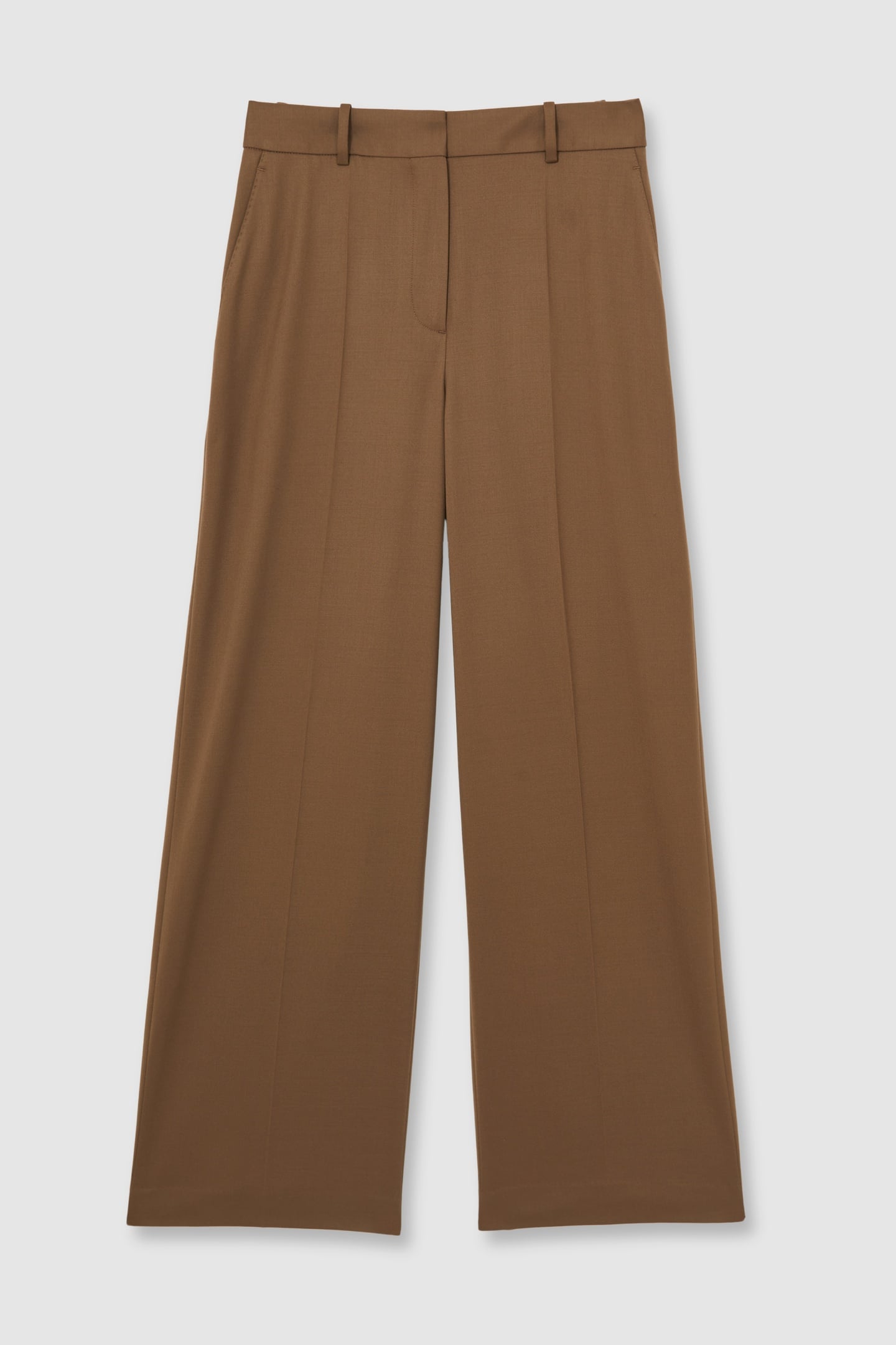 WIDE LEG TROUSER TAN 7